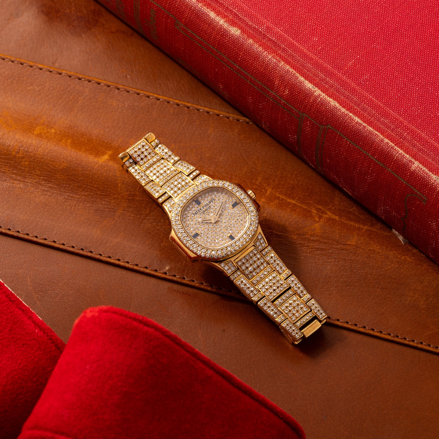 Patek Philippe Nautilus Ladies Diamonds and Sapphires