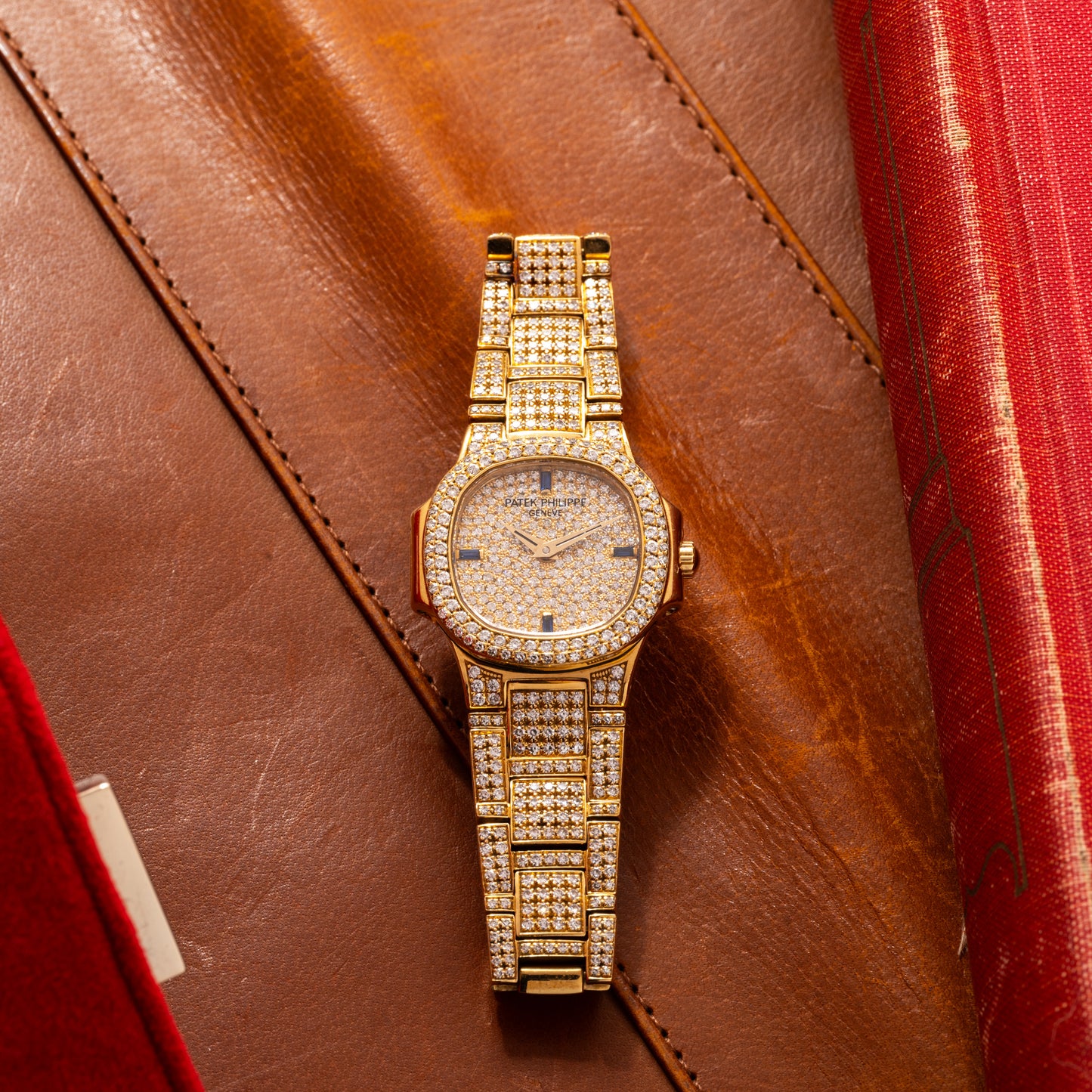 Patek Philippe Nautilus Ladies Diamonds and Sapphires