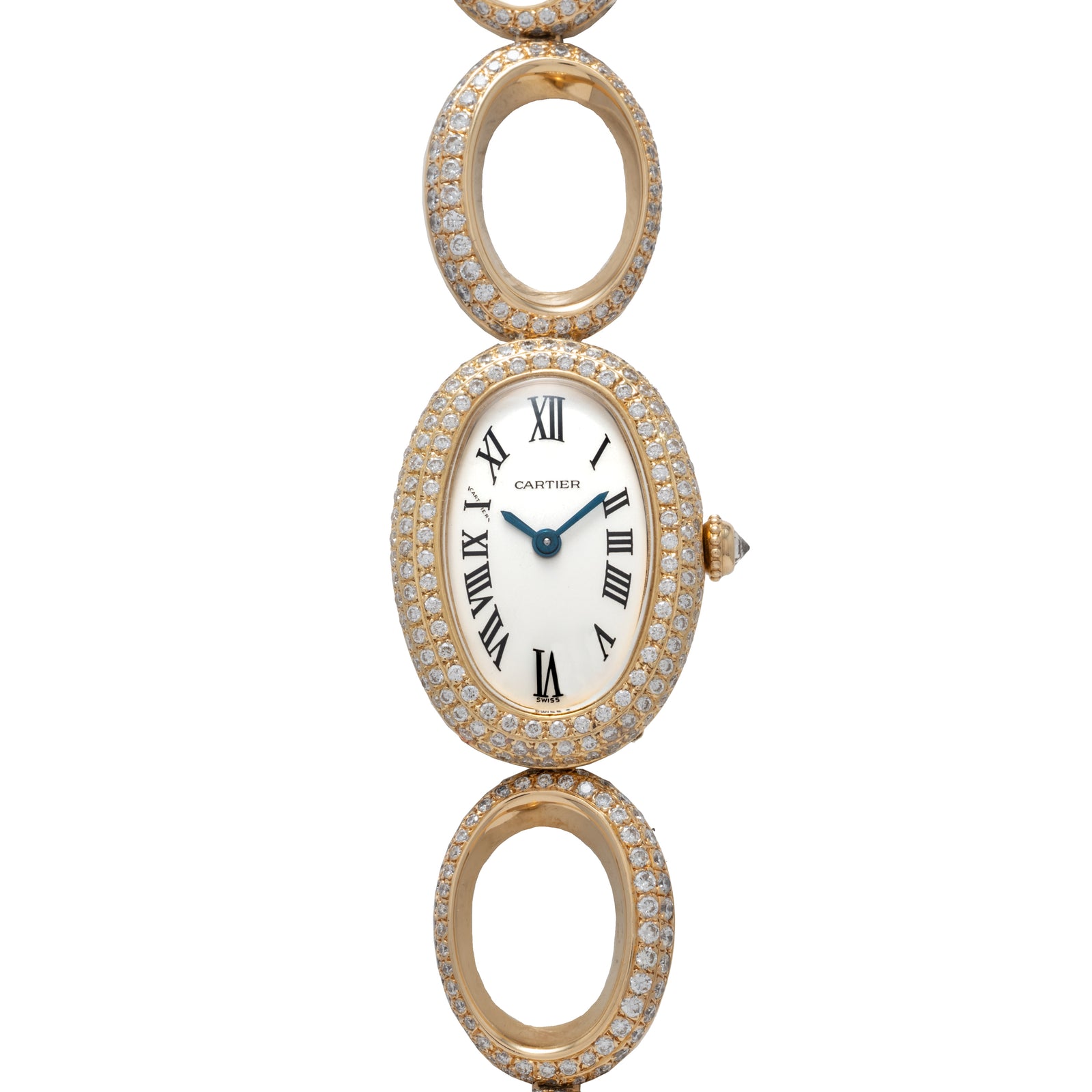 Cartier Baignoire 'Oval Bracelet' Diamonds