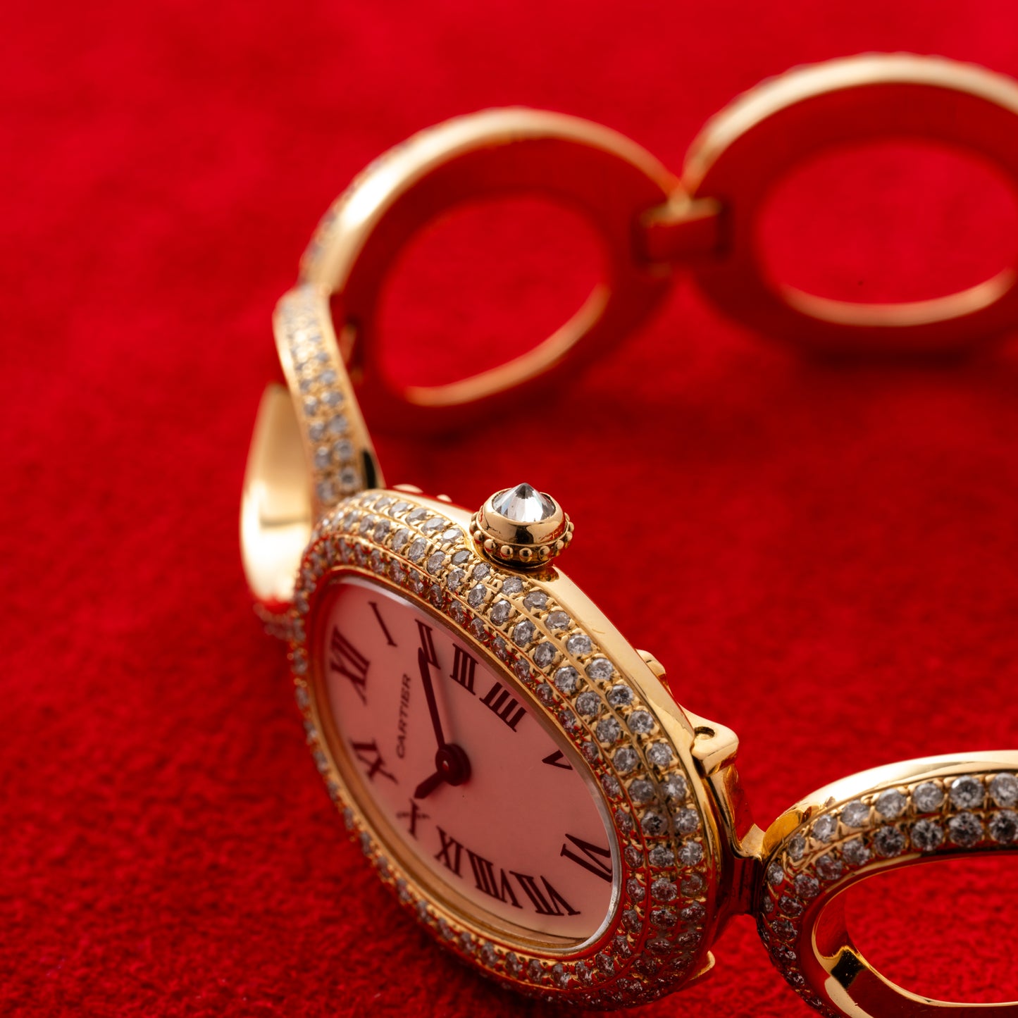 Cartier Baignoire 'Oval Bracelet' Diamonds