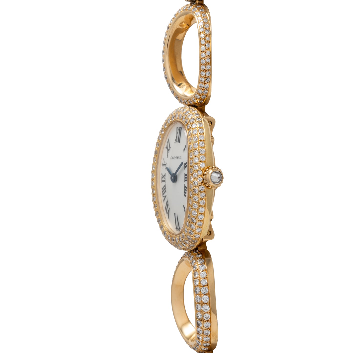 Cartier Baignoire 'Oval Bracelet' Diamonds