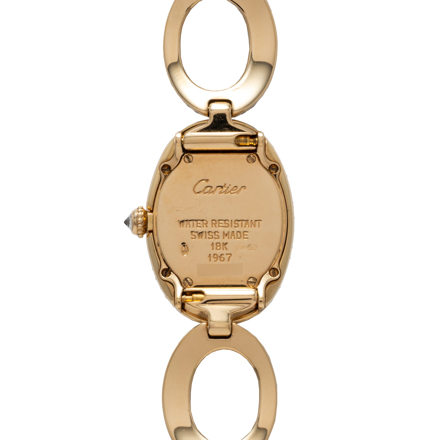 Cartier Baignoire 'Oval Bracelet' Diamonds