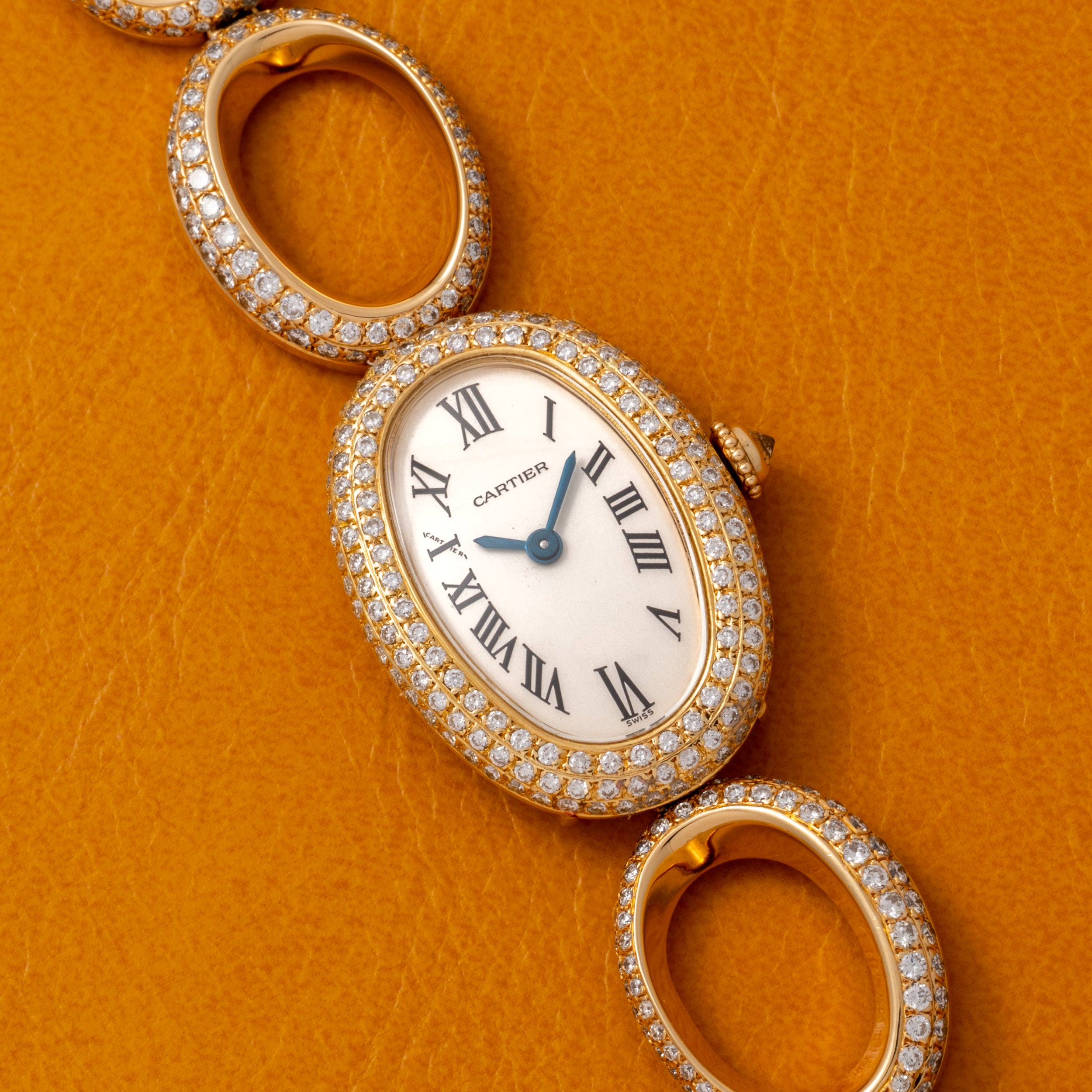 Cartier Baignoire 'Oval Bracelet' Diamonds