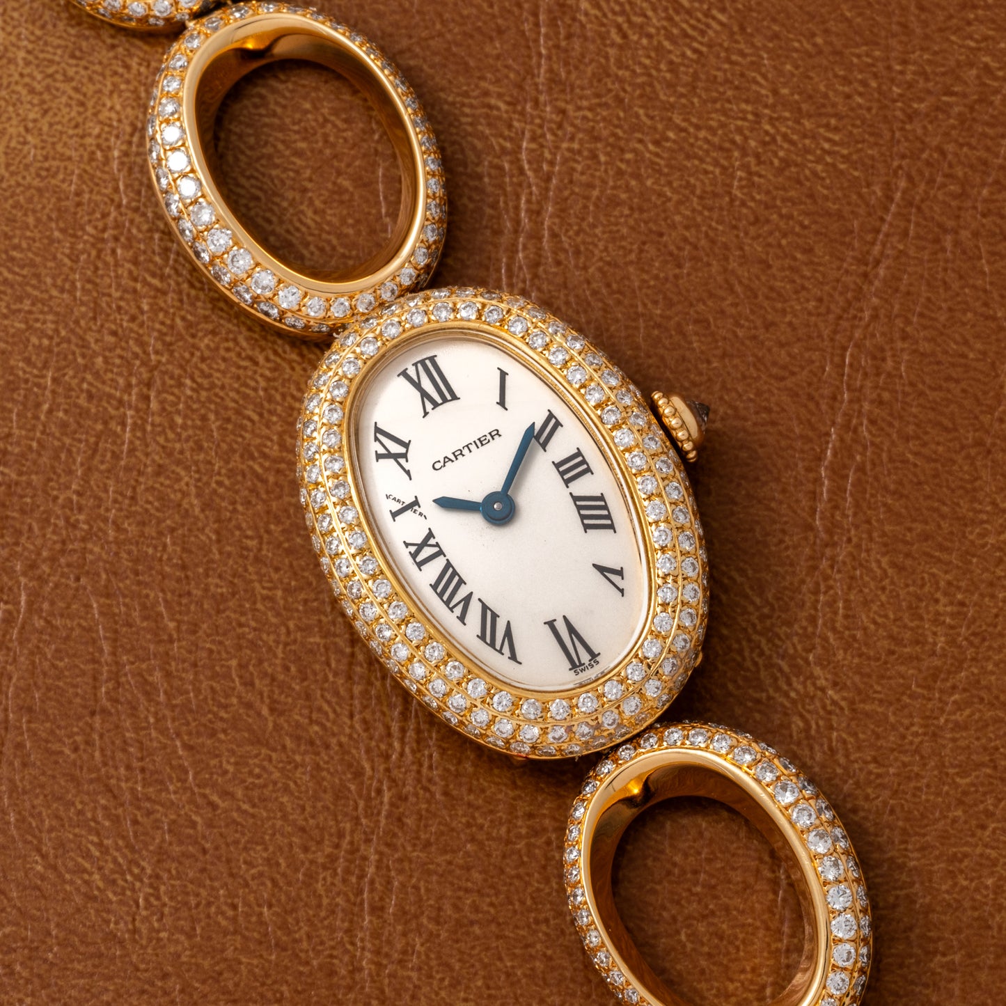 Cartier Baignoire 'Oval Bracelet' Diamonds