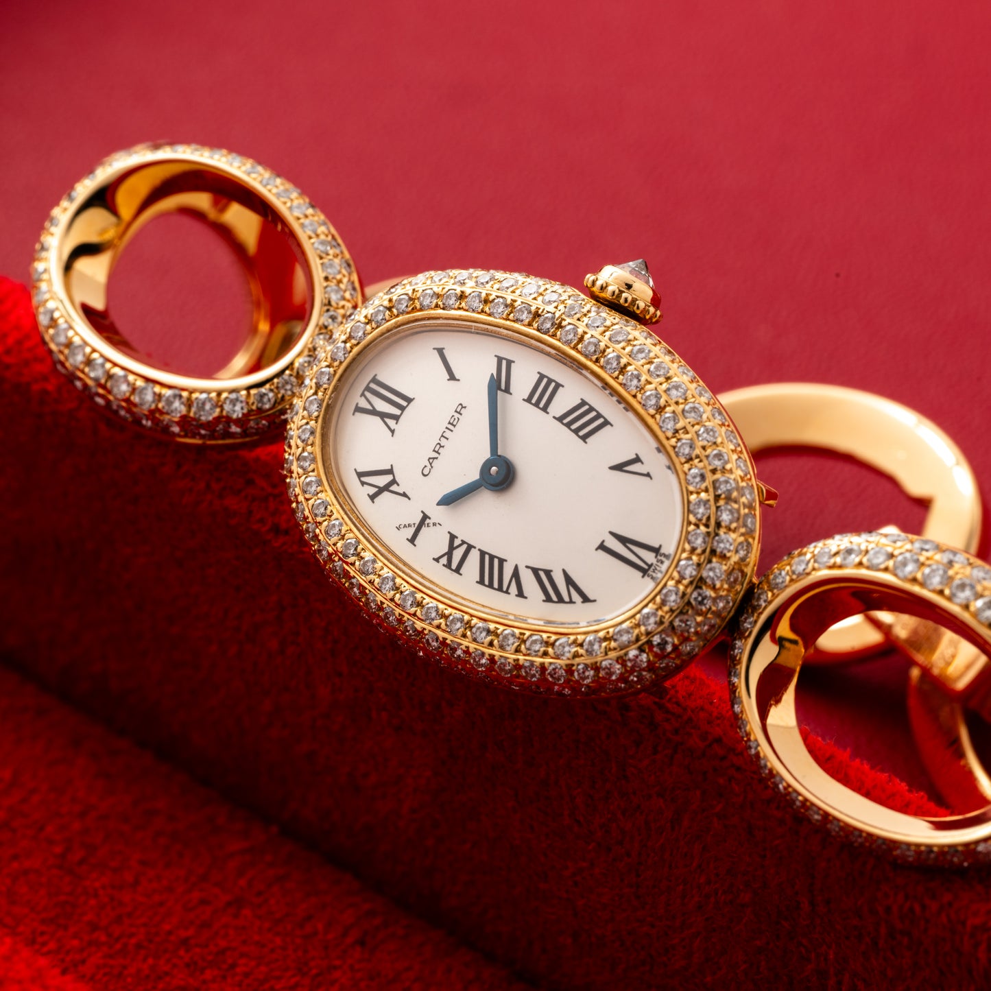 Cartier Baignoire 'Oval Bracelet' Diamonds