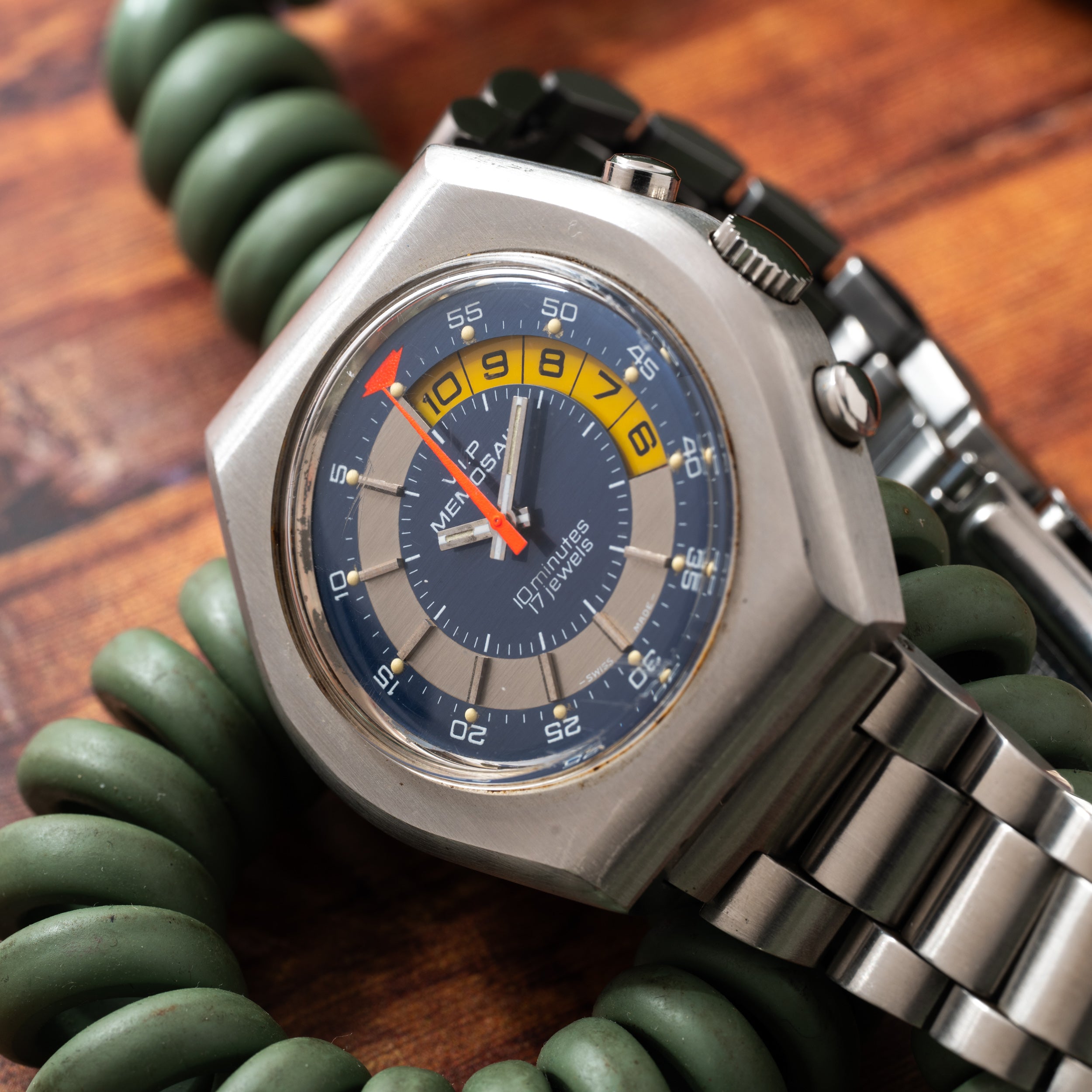 ジャンク V.I.P memosail メモセイル レガッタ 手巻き 腕時計 Memosail Regatta Timer – Analog:Shift