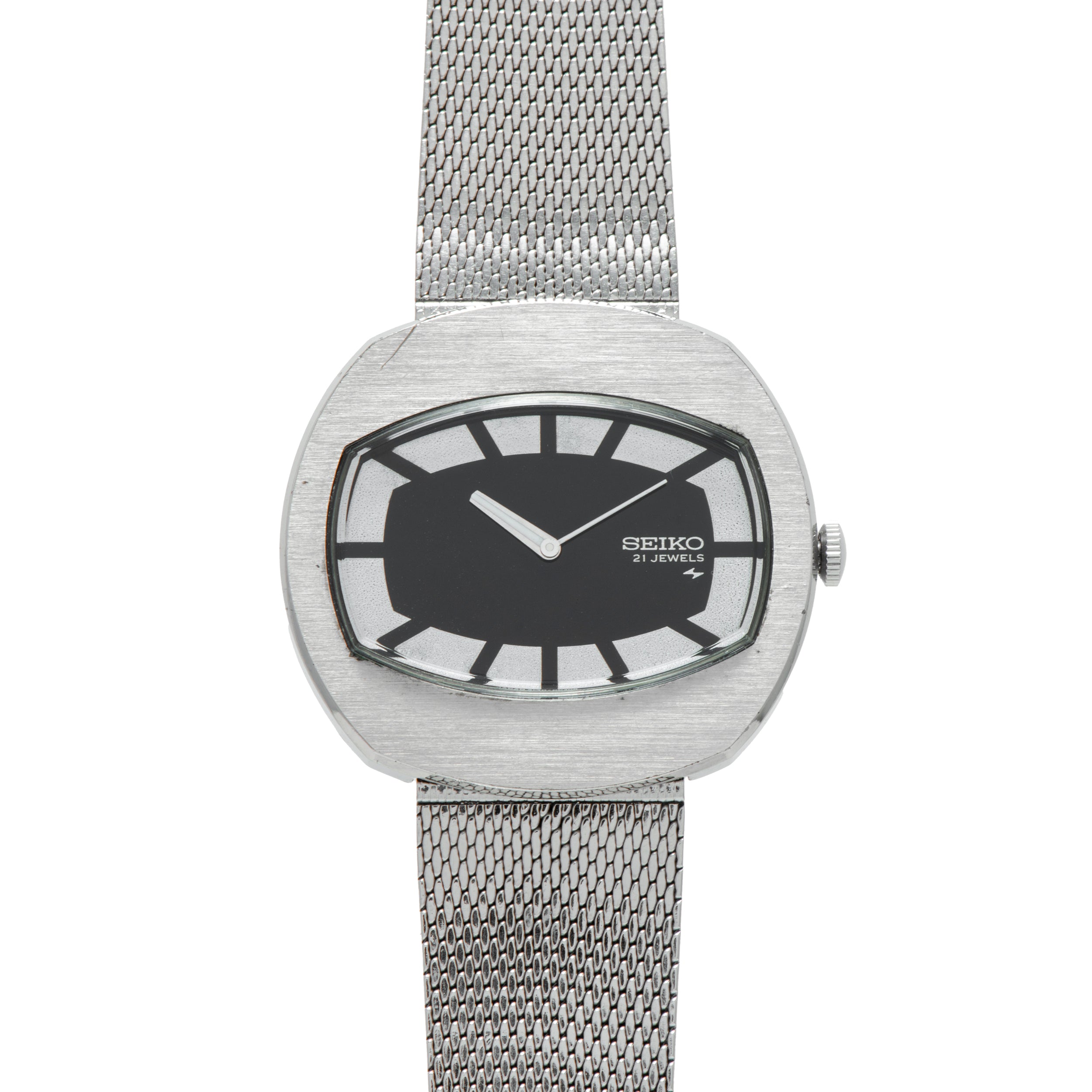 SEIKO 楕円形掛時計 シルバー Seiko 'Daft Punk' – Analog:Shift
