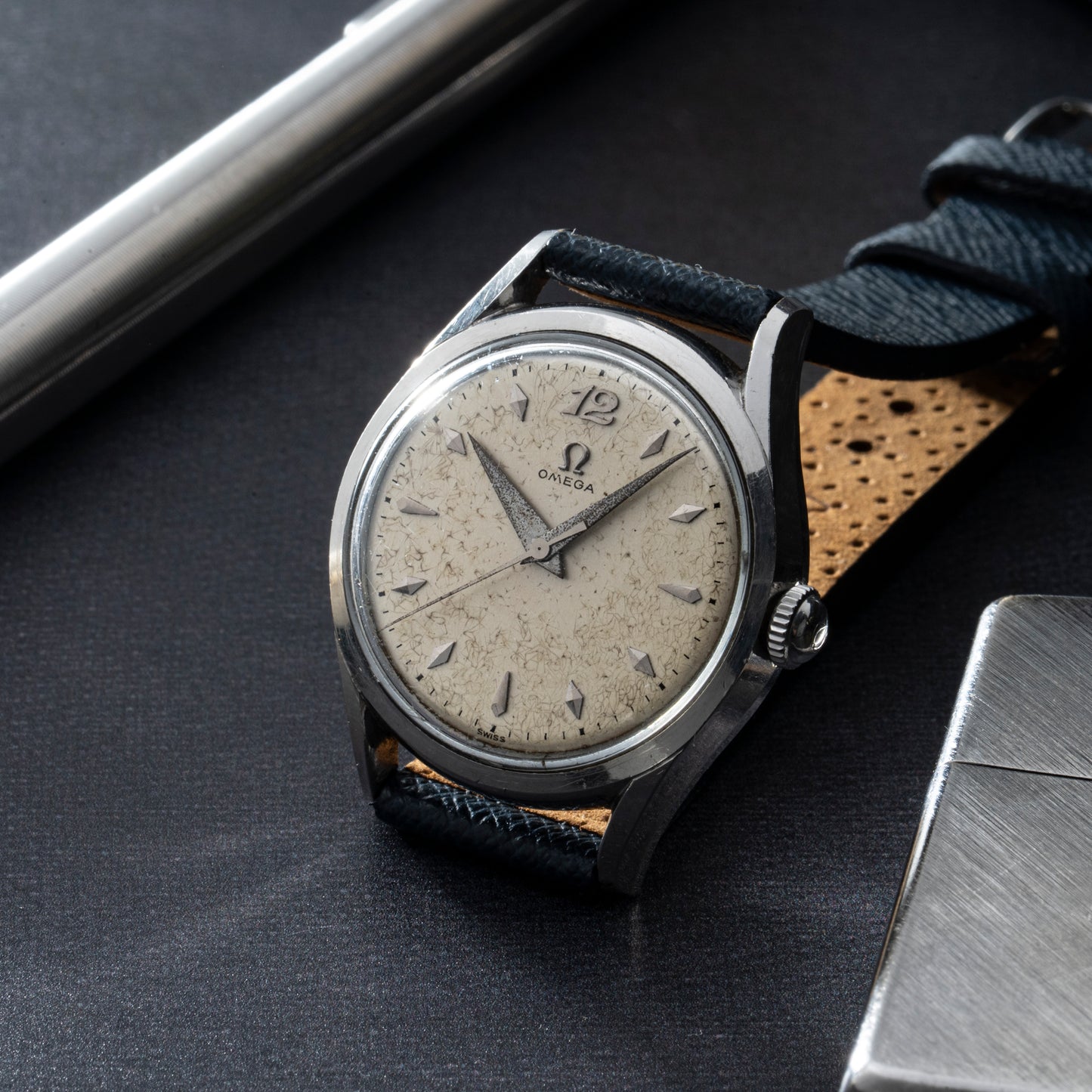 Omega Steel Dress Watch 'Breguet'