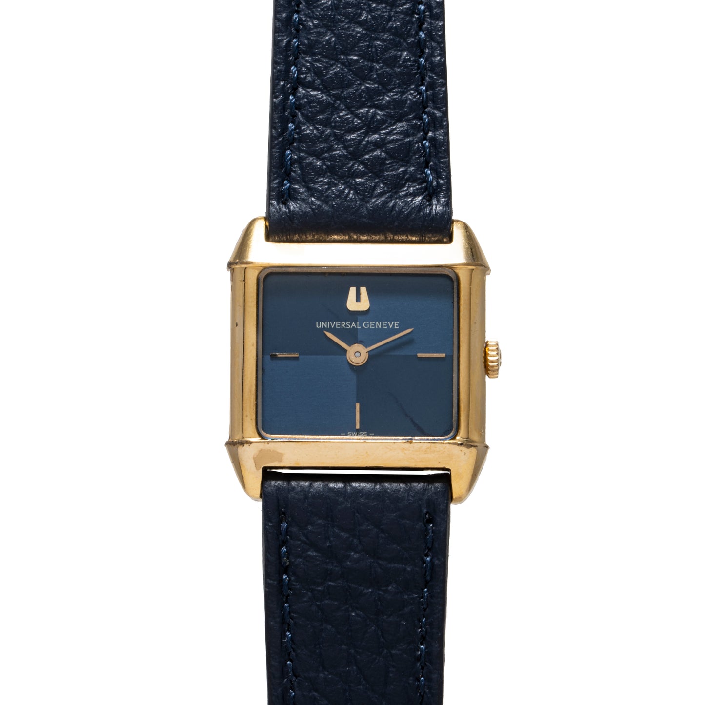 Universal Genève 'Blue Checker' Dress Watch