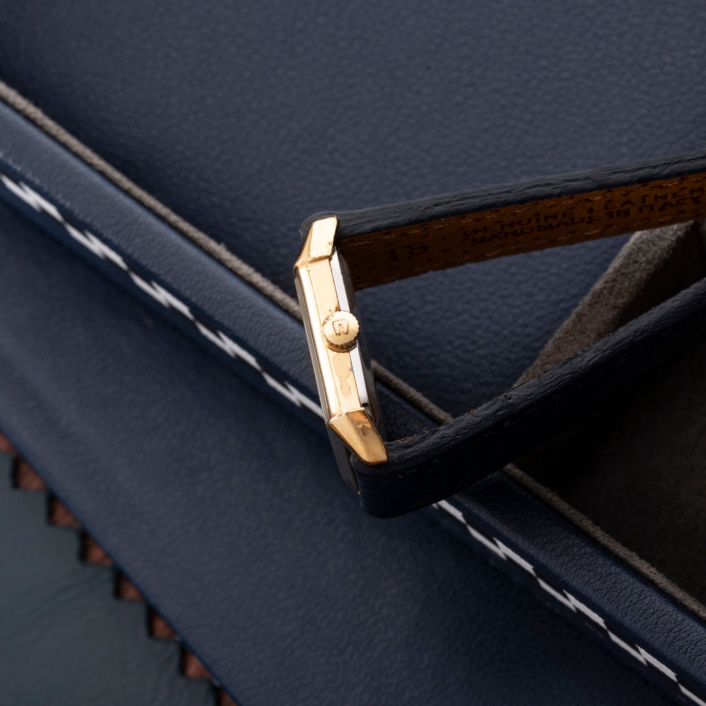 Universal Genève 'Blue Checker' Dress Watch