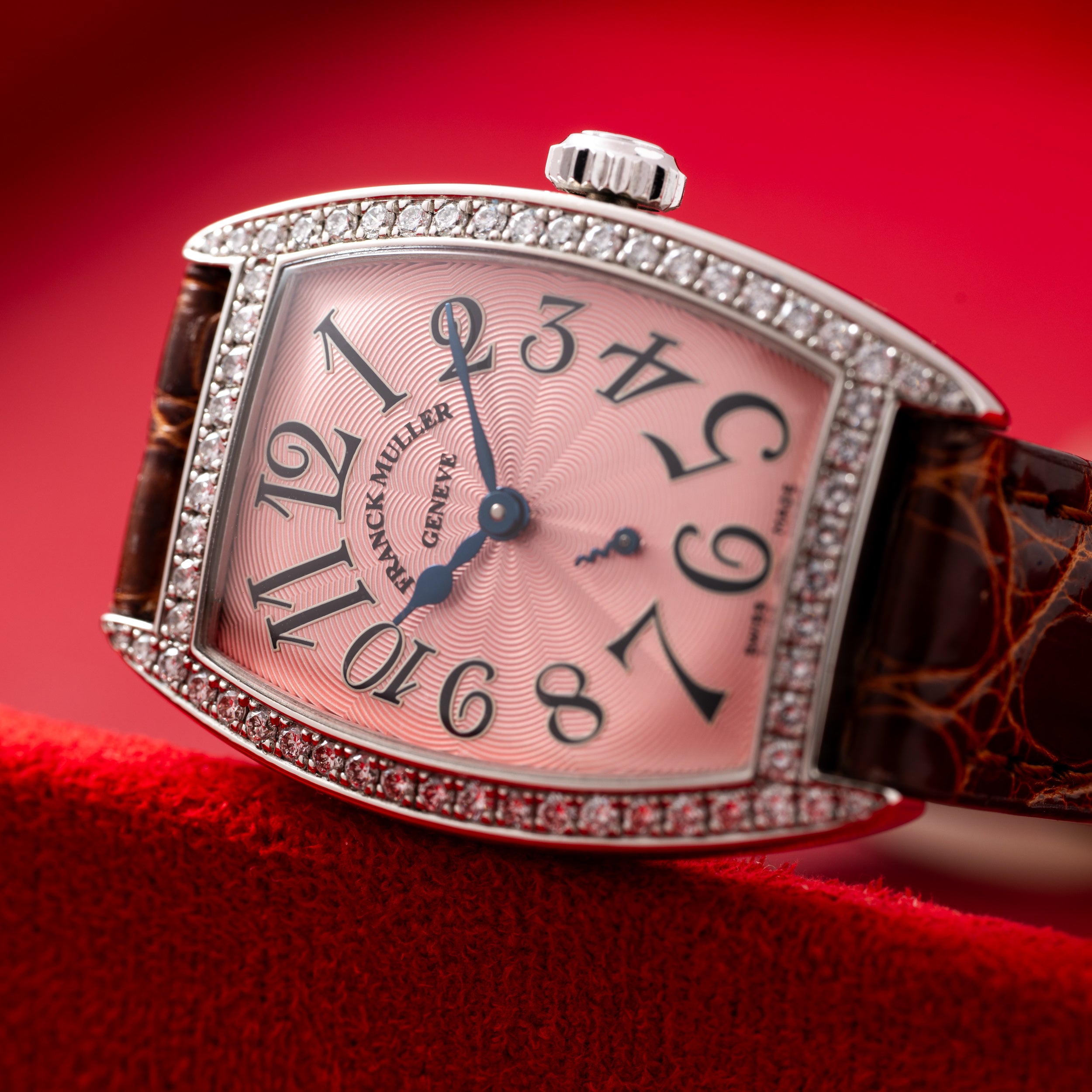 Franck Muller Cintree Curvex Platinum Diamond – Analog:Shift