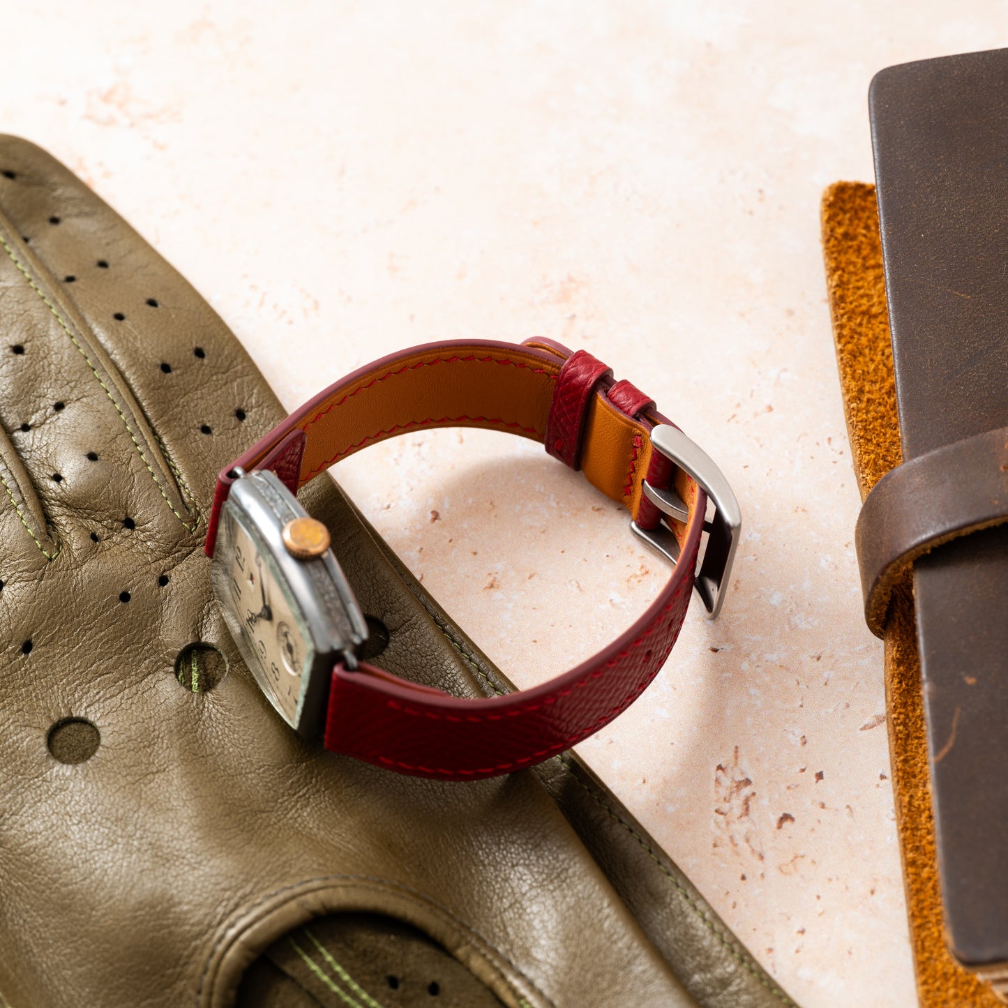 Sterling Silver Tonneau Dress Watch