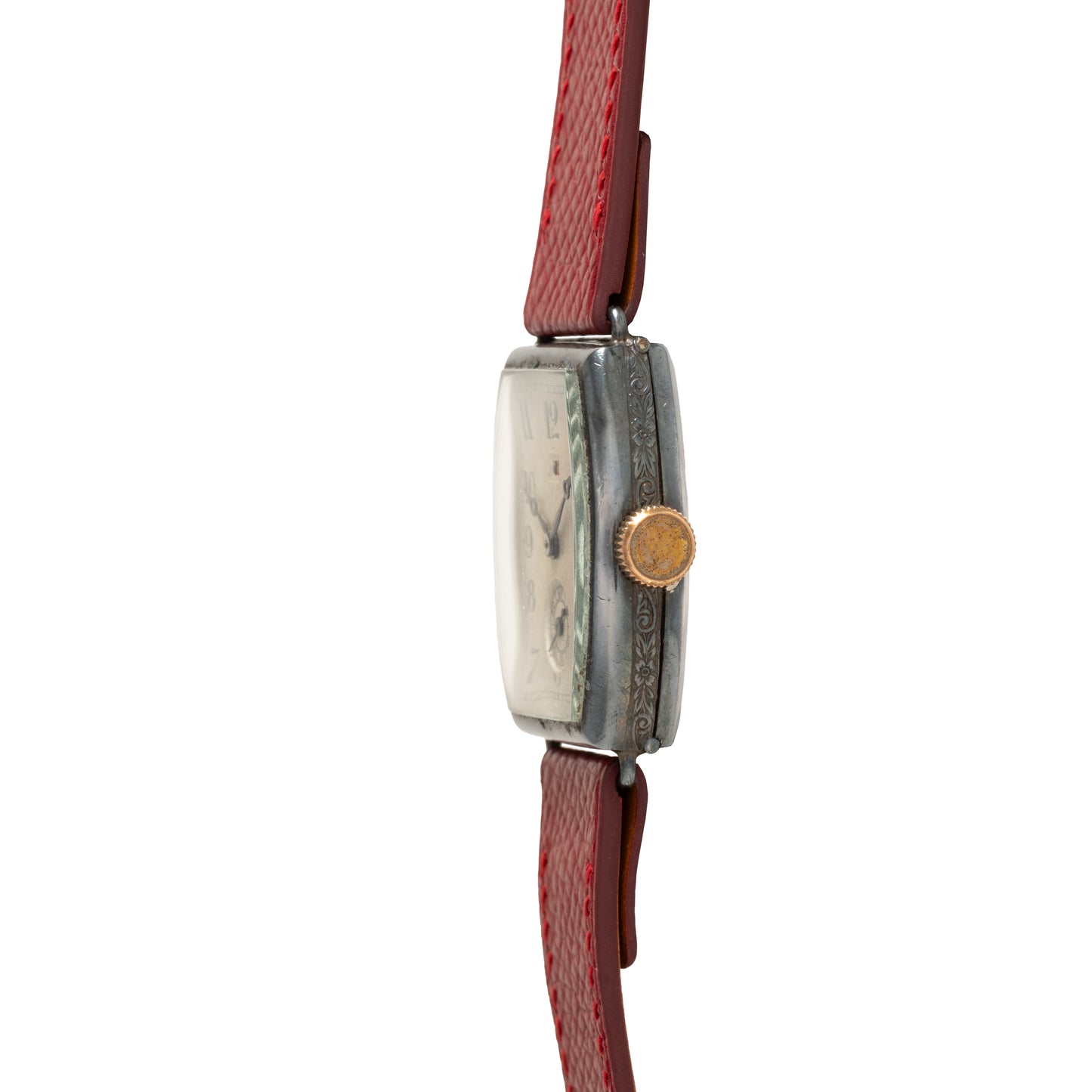 Sterling Silver Tonneau Dress Watch