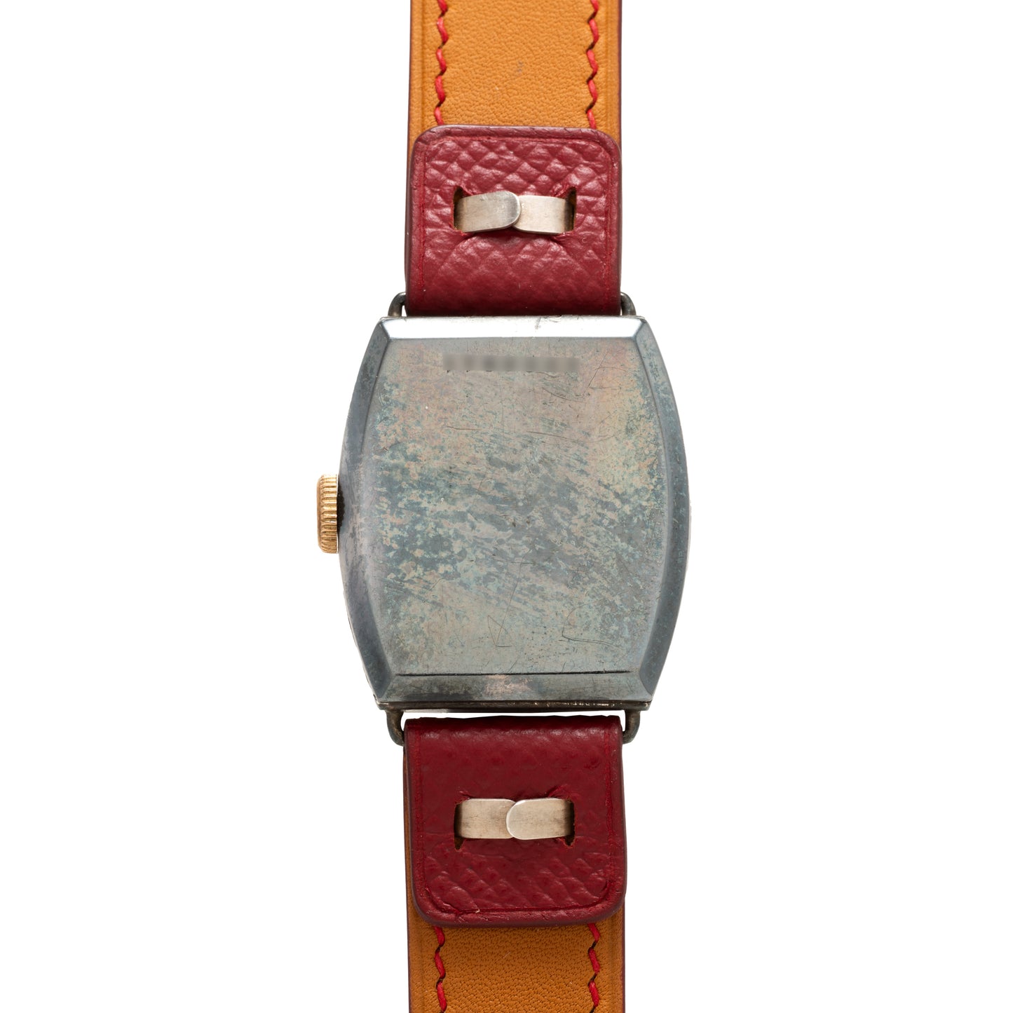 Sterling Silver Tonneau Dress Watch