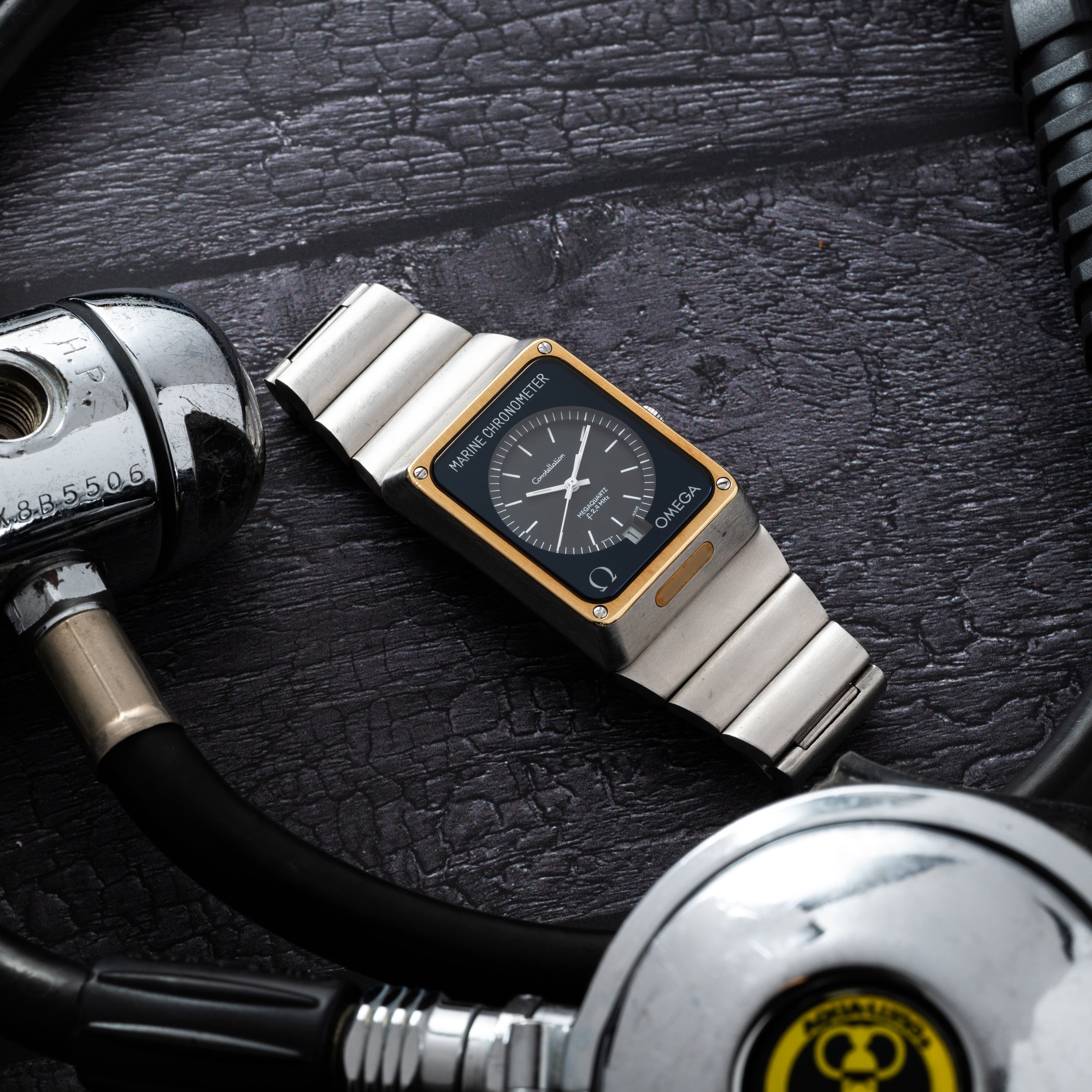 【MAFR-8】◆オメガ◆1MEGAQUARTZARIN-CHRONOMETER Omega Constellation Marine Chronometer Megaquartz – Analog:Shift