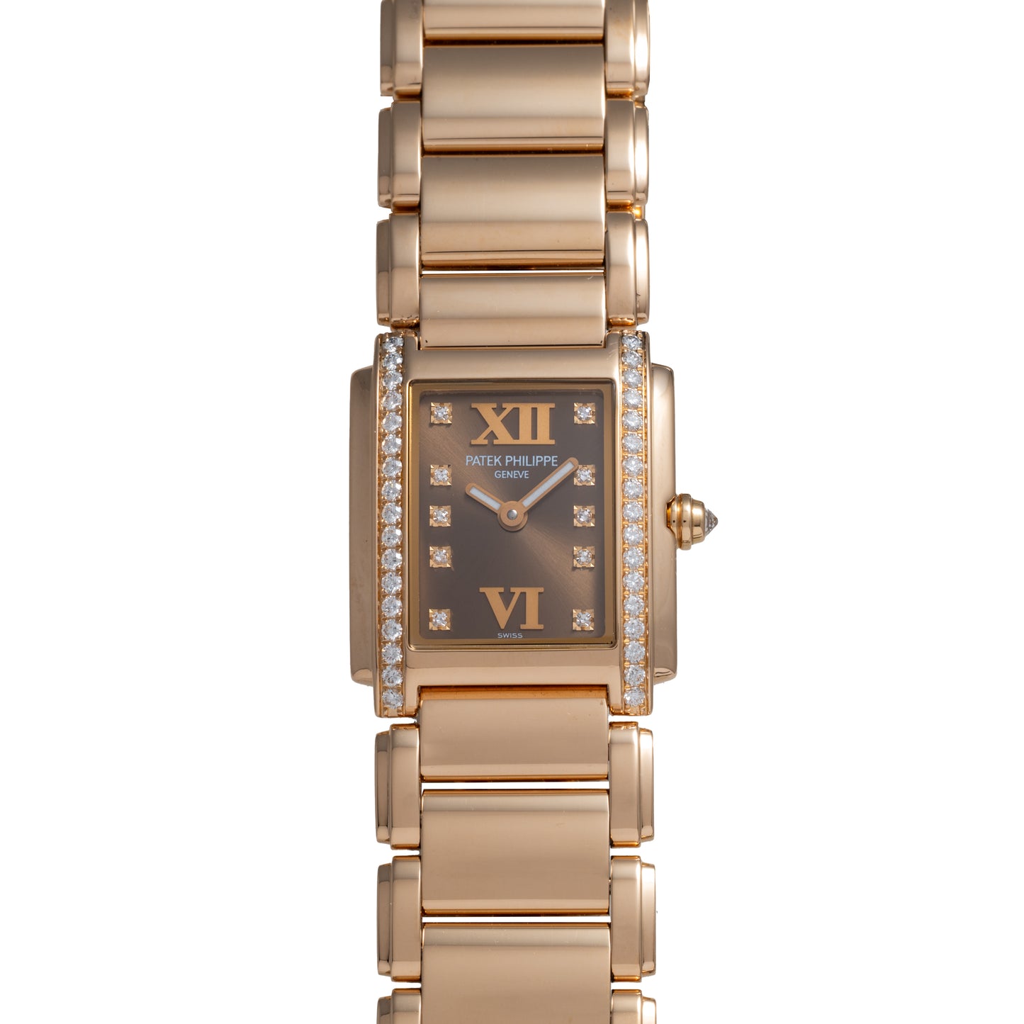 Patek Philippe 'Chocolate Dial' Diamonds Twenty-4
