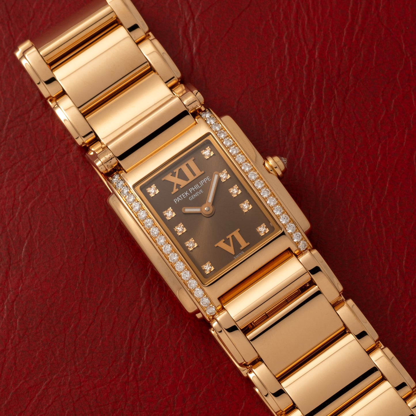 Patek Philippe 'Chocolate Dial' Diamonds Twenty-4