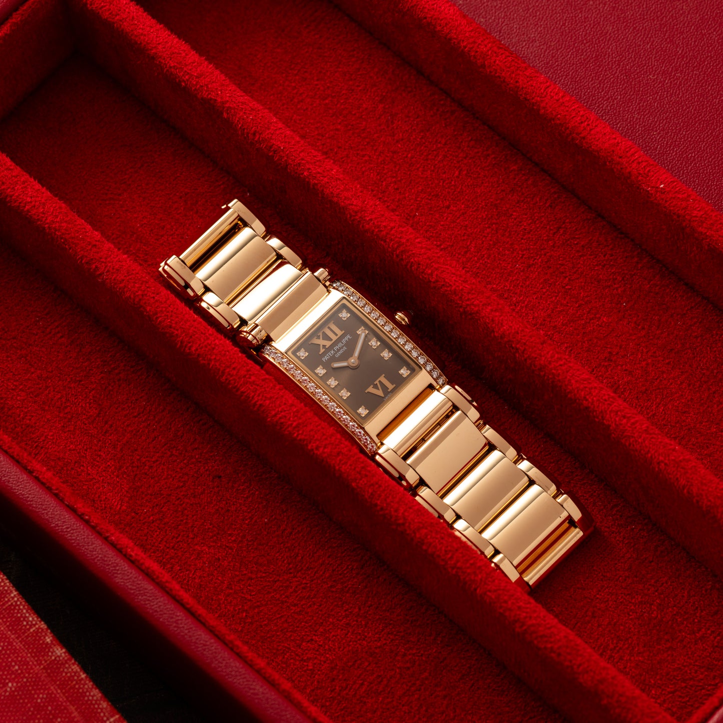 Patek Philippe 'Chocolate Dial' Diamonds Twenty-4