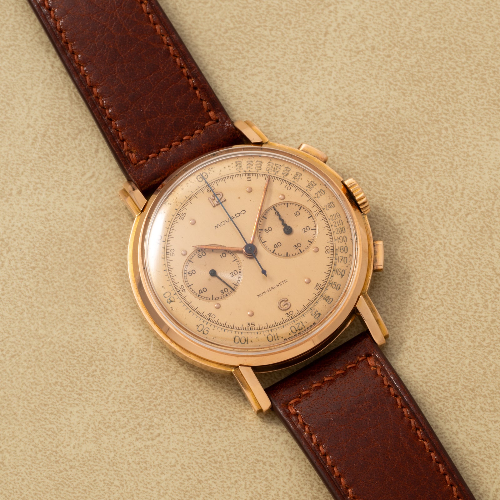 Movado M90 Pink Gold Chronograph