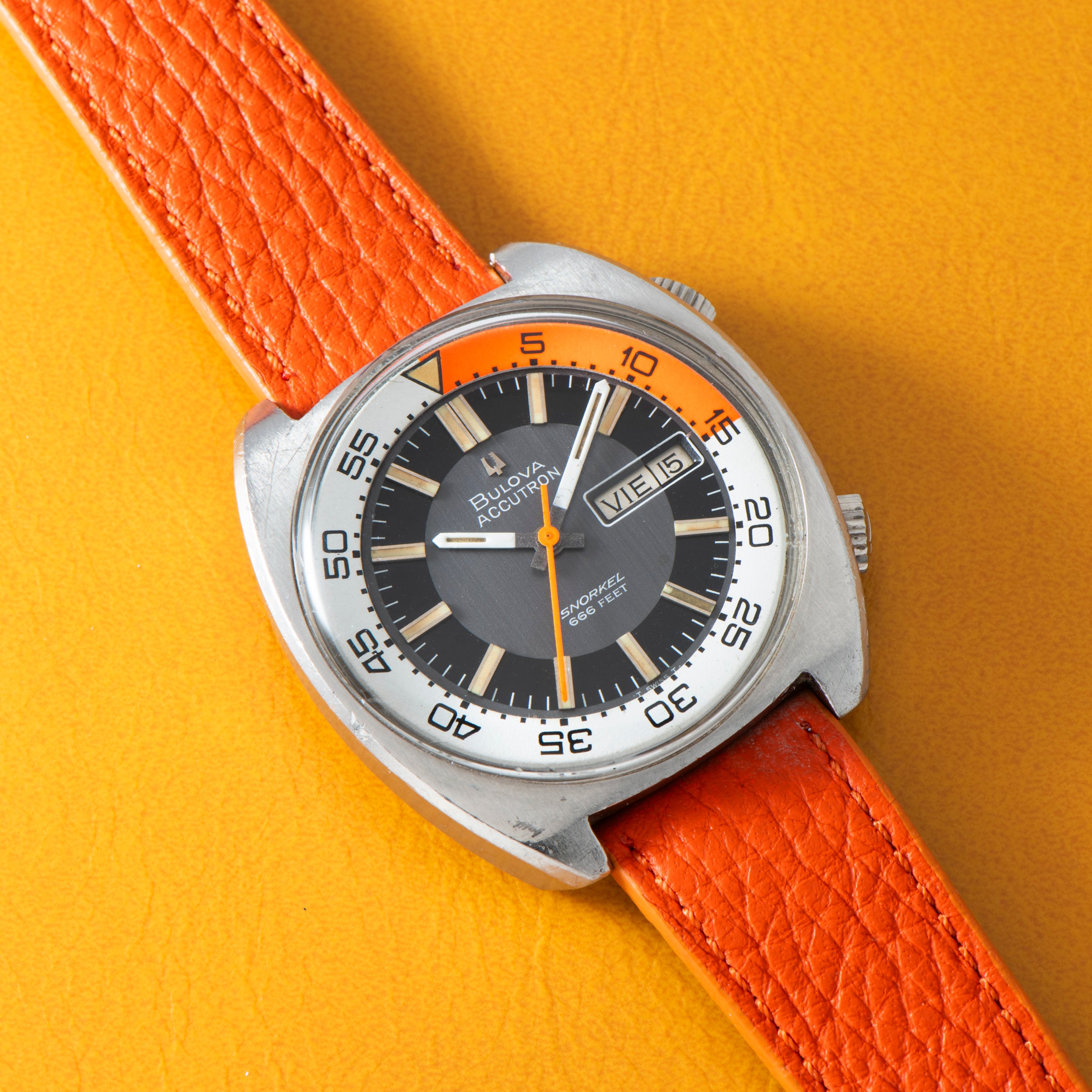 Bulova Accutron Snorkel Compressor Diver