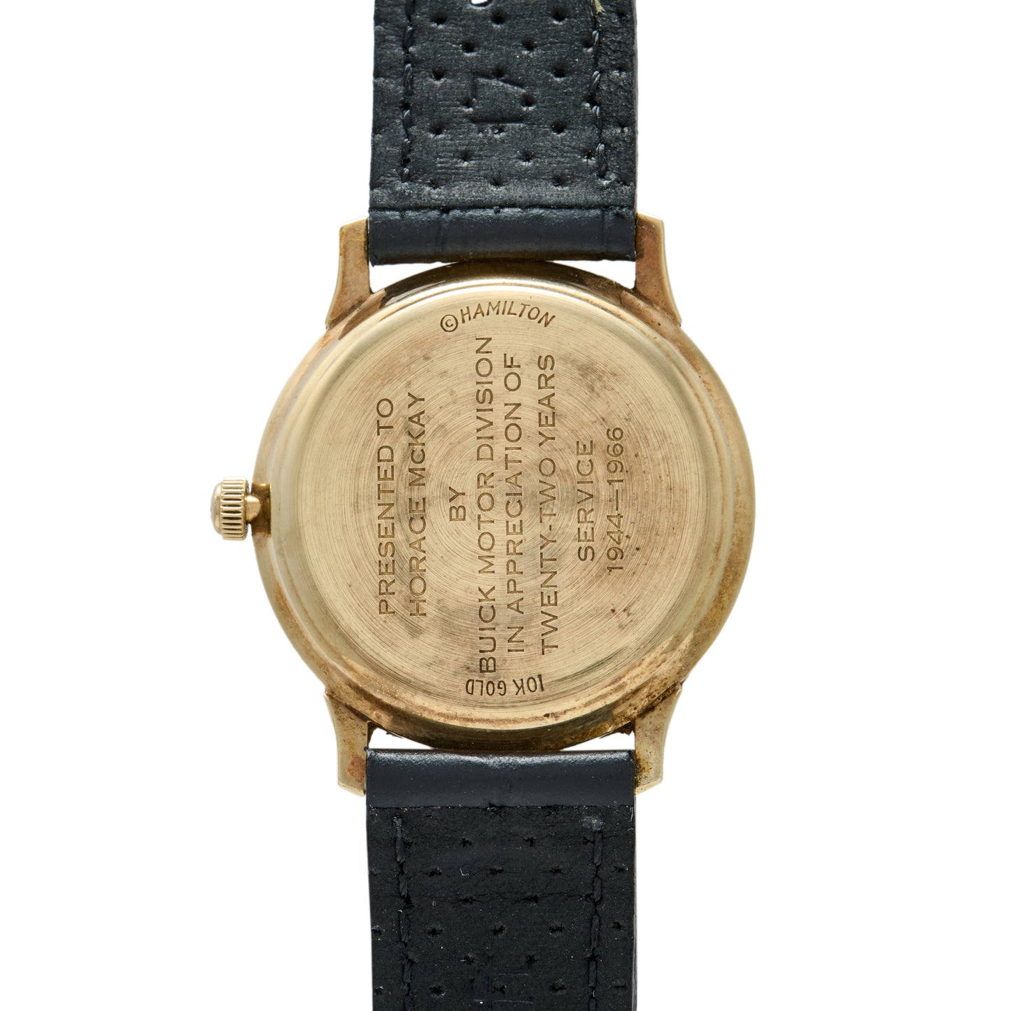 Hamilton Buick Motor Division Service Award Watch