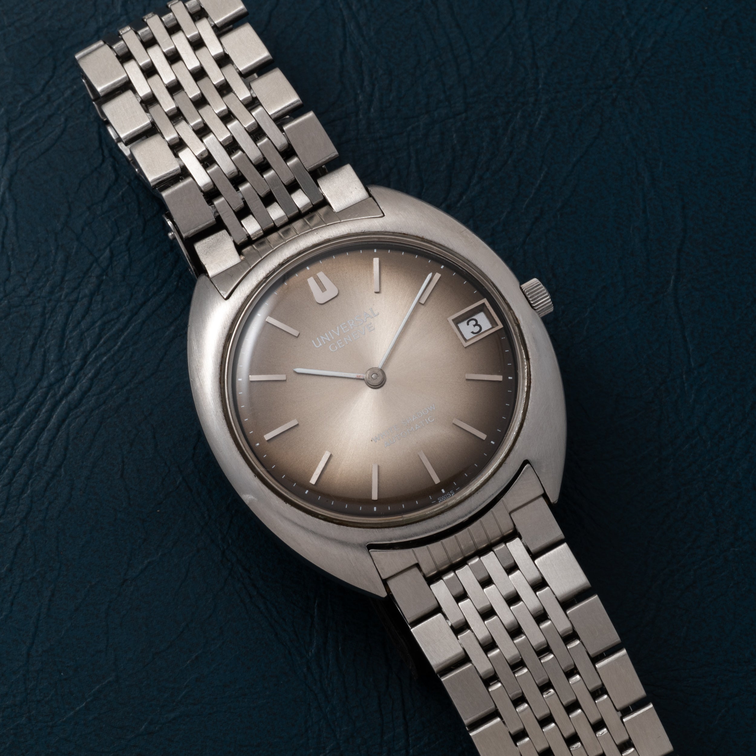 美品　UNIVERSAL GENEVE WHITE SHADOW 自動巻き 稼動 Universal Genève White Shadow – Analog:Shift