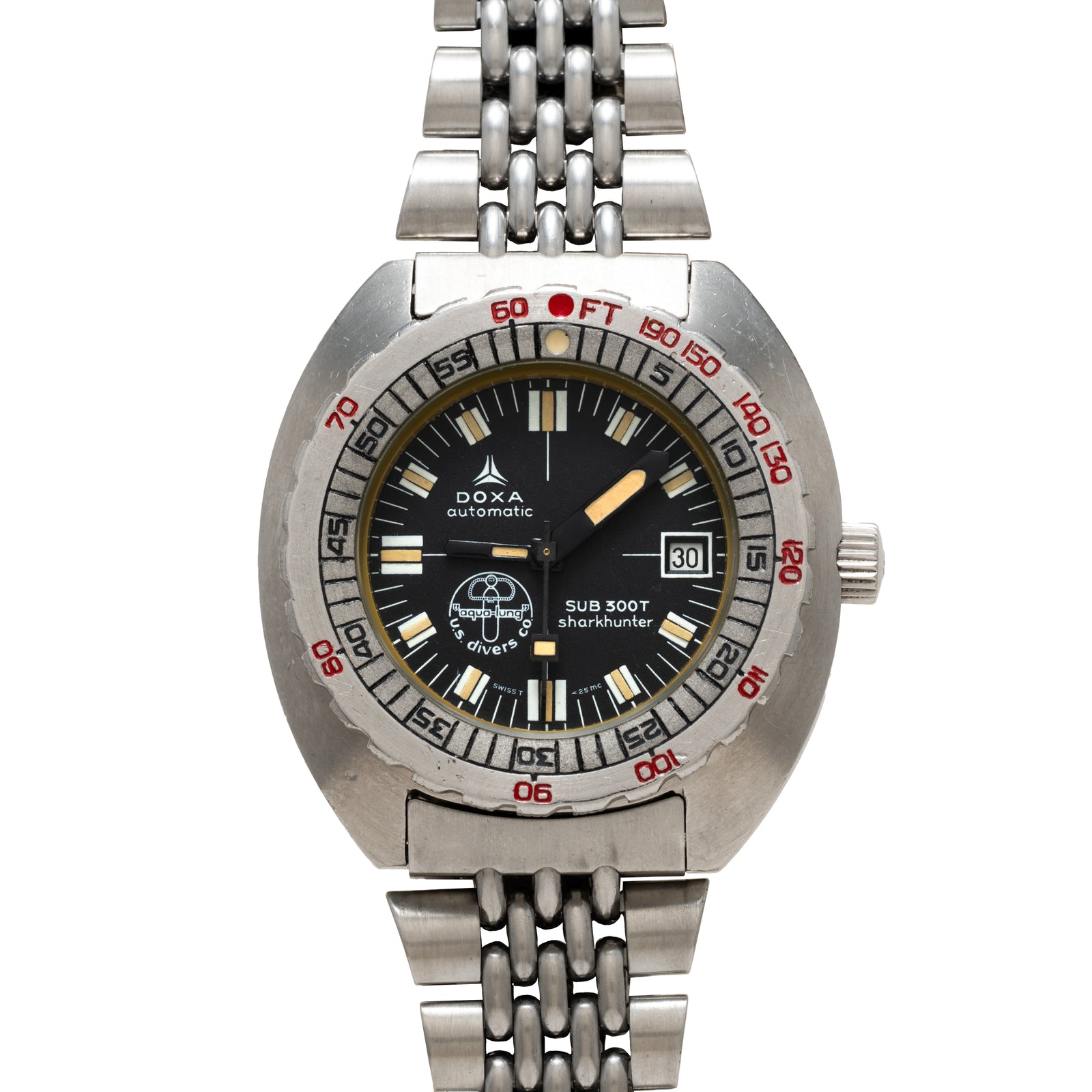 DOXA Sub 300T Sharkhunter 'Aqua-Lung' 'Blackshark'