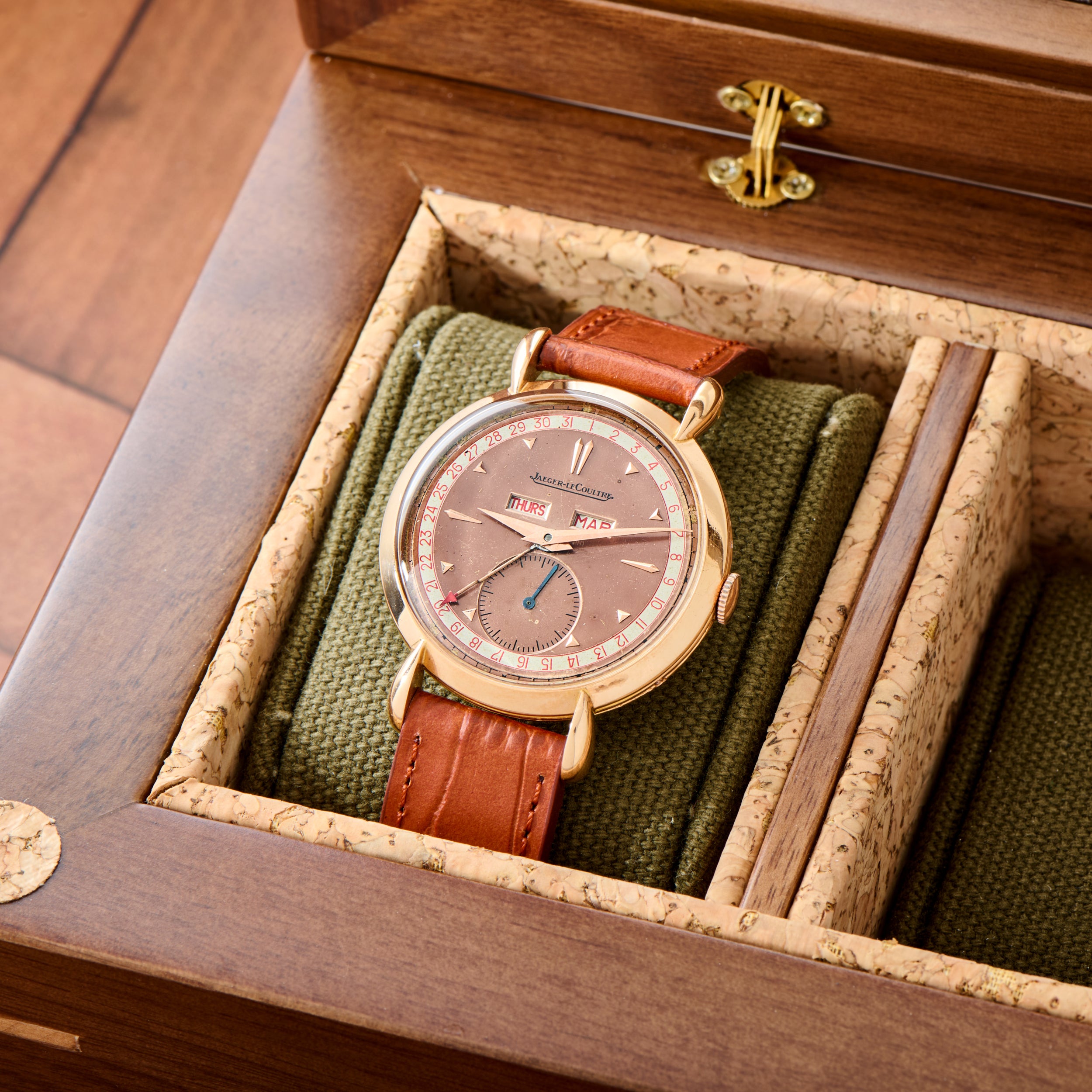 Jaeger-LeCoultre 時計用 木製ボックス Jaeger-LeCoultre Triple Date 'Salmon' – Analog:Shift