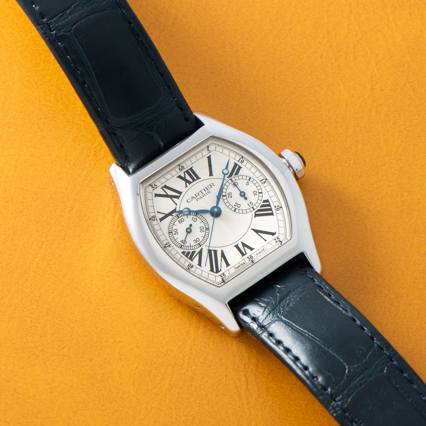Cartier Tortue Monopoussoir Chronograph CPCP