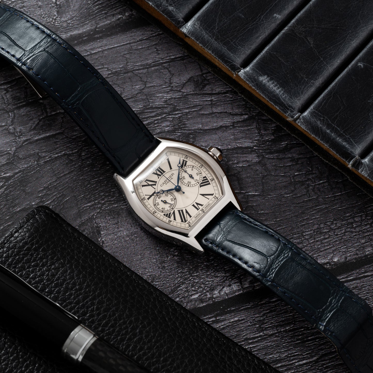 Cartier Tortue Monopoussoir Chronograph CPCP