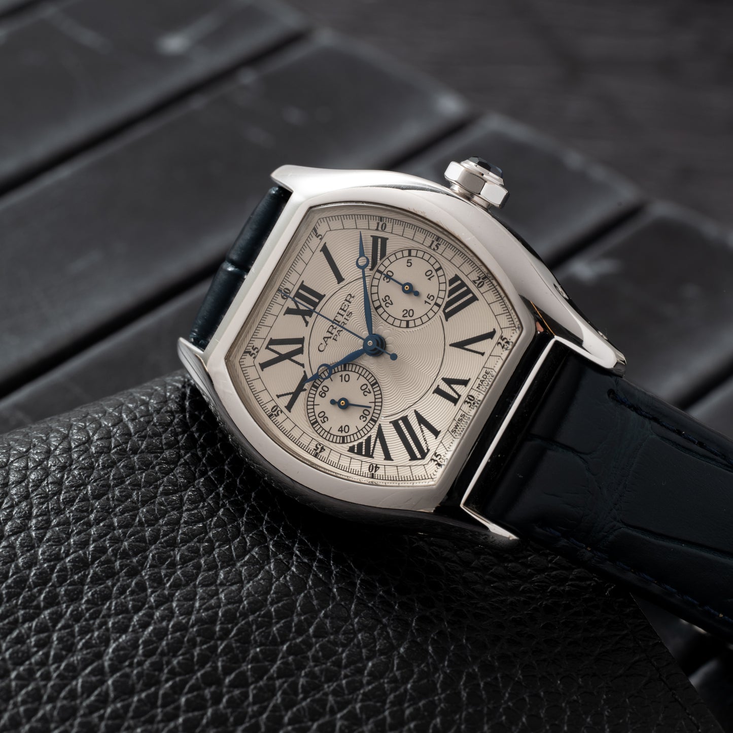 Cartier Tortue Monopoussoir Chronograph CPCP