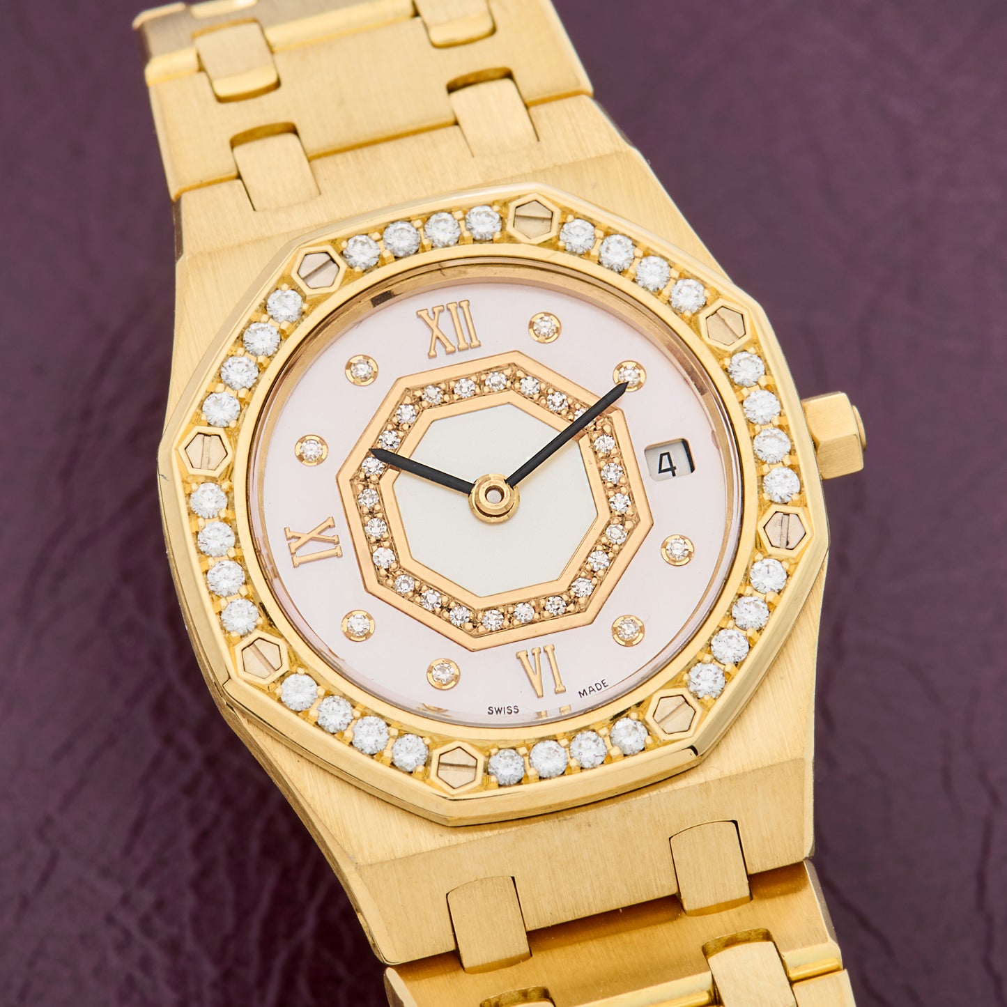 Audemars Piguet Royal Oak 'Pink MOP' Ladies Diamonds