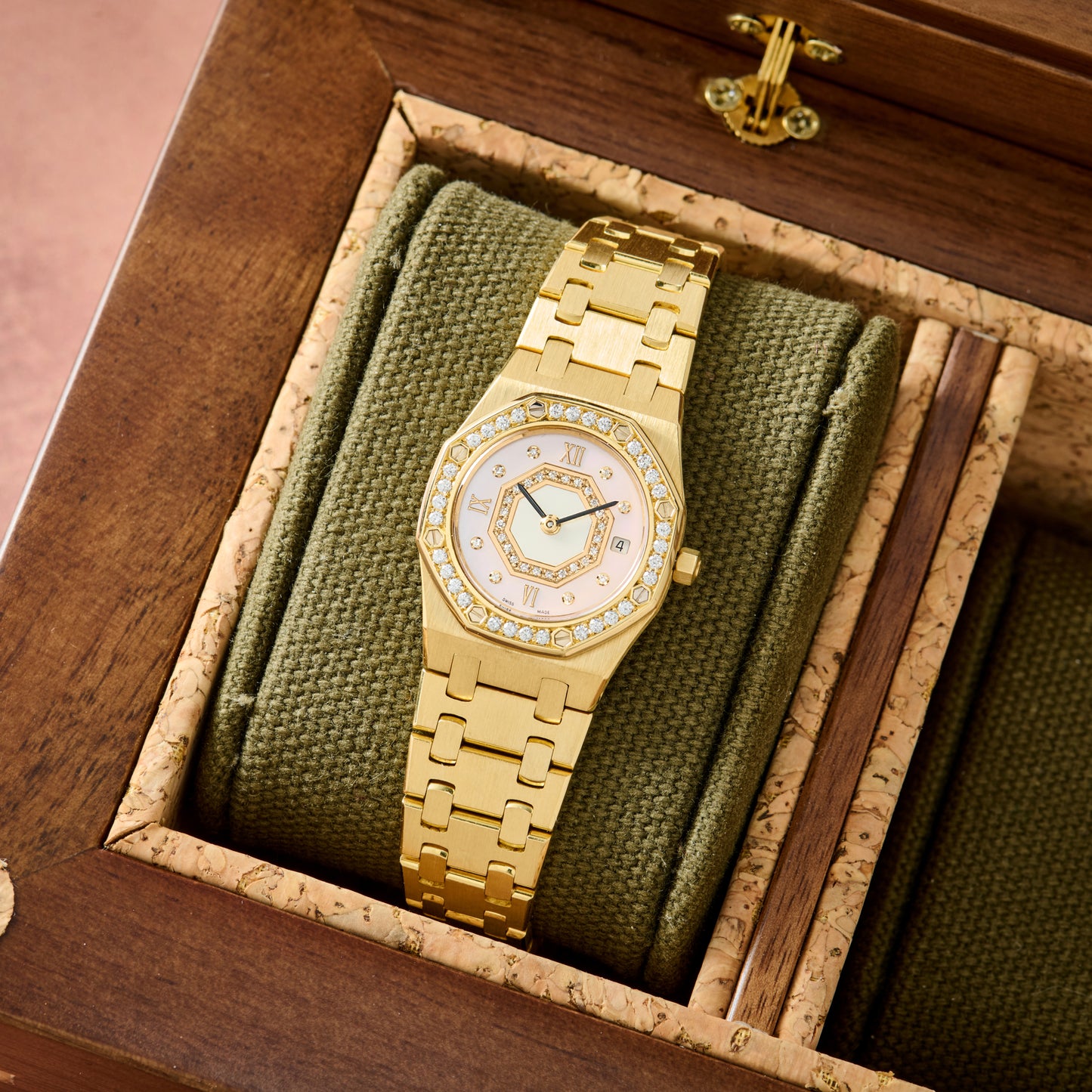 Audemars Piguet Royal Oak 'Pink MOP' Ladies Diamonds