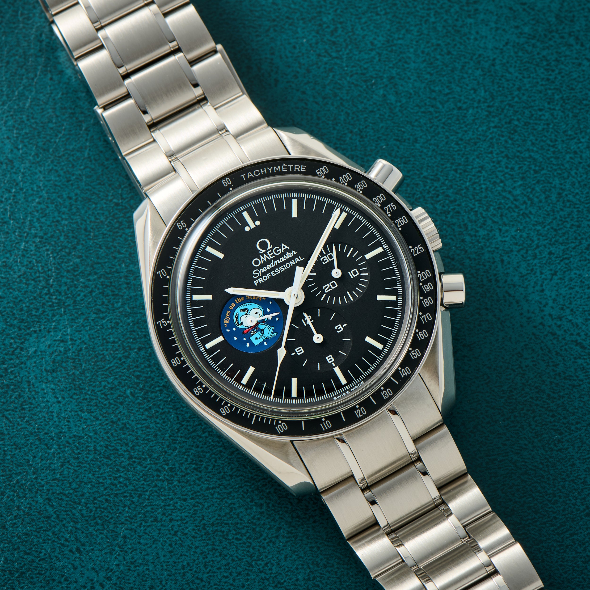 時計 OMEGASwatchSpeedmaster MoonwatchSNOOP Omega Speedmaster Professional 'Snoopy' – Analog:Shift