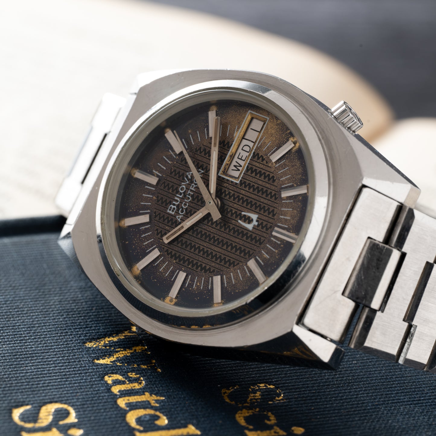 Bulova Accutron 'Electric Brown' Day-Date