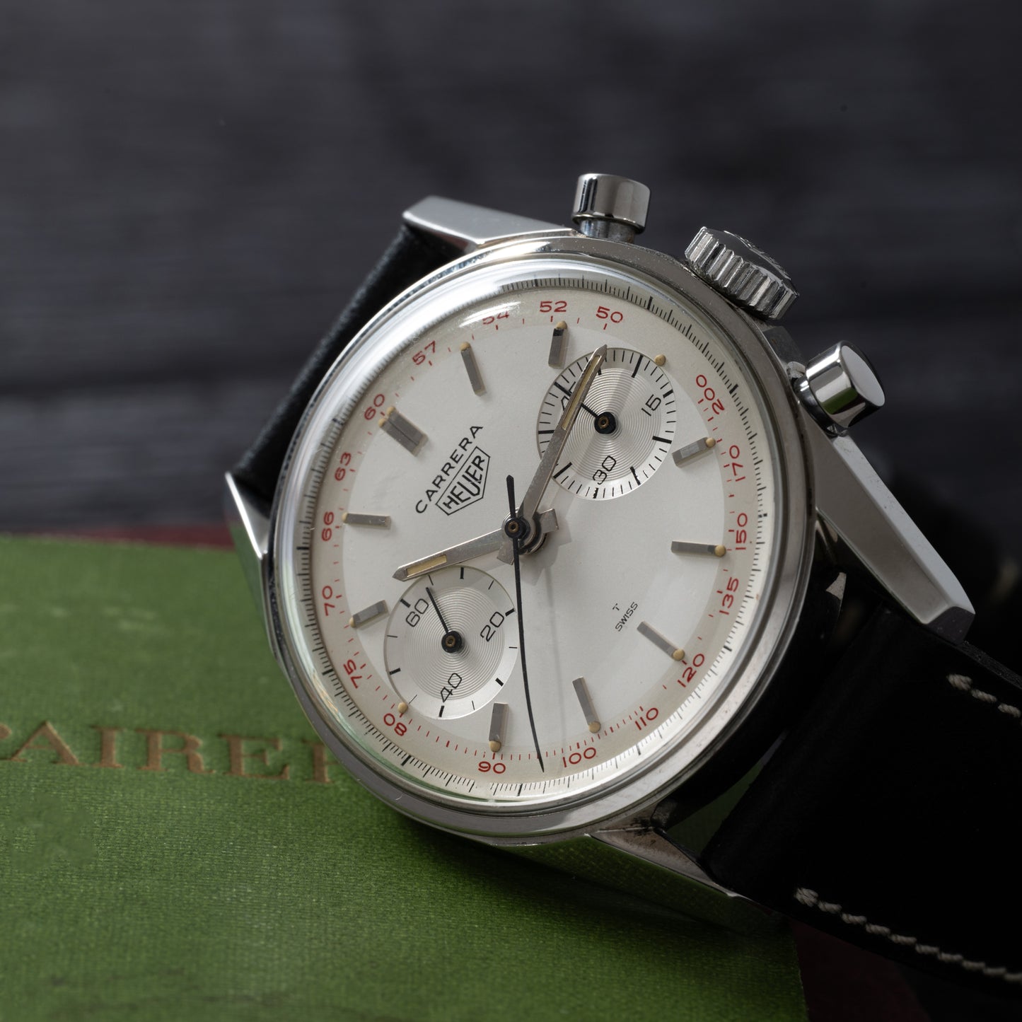 Heuer Carrera 45 'Red Tachy'