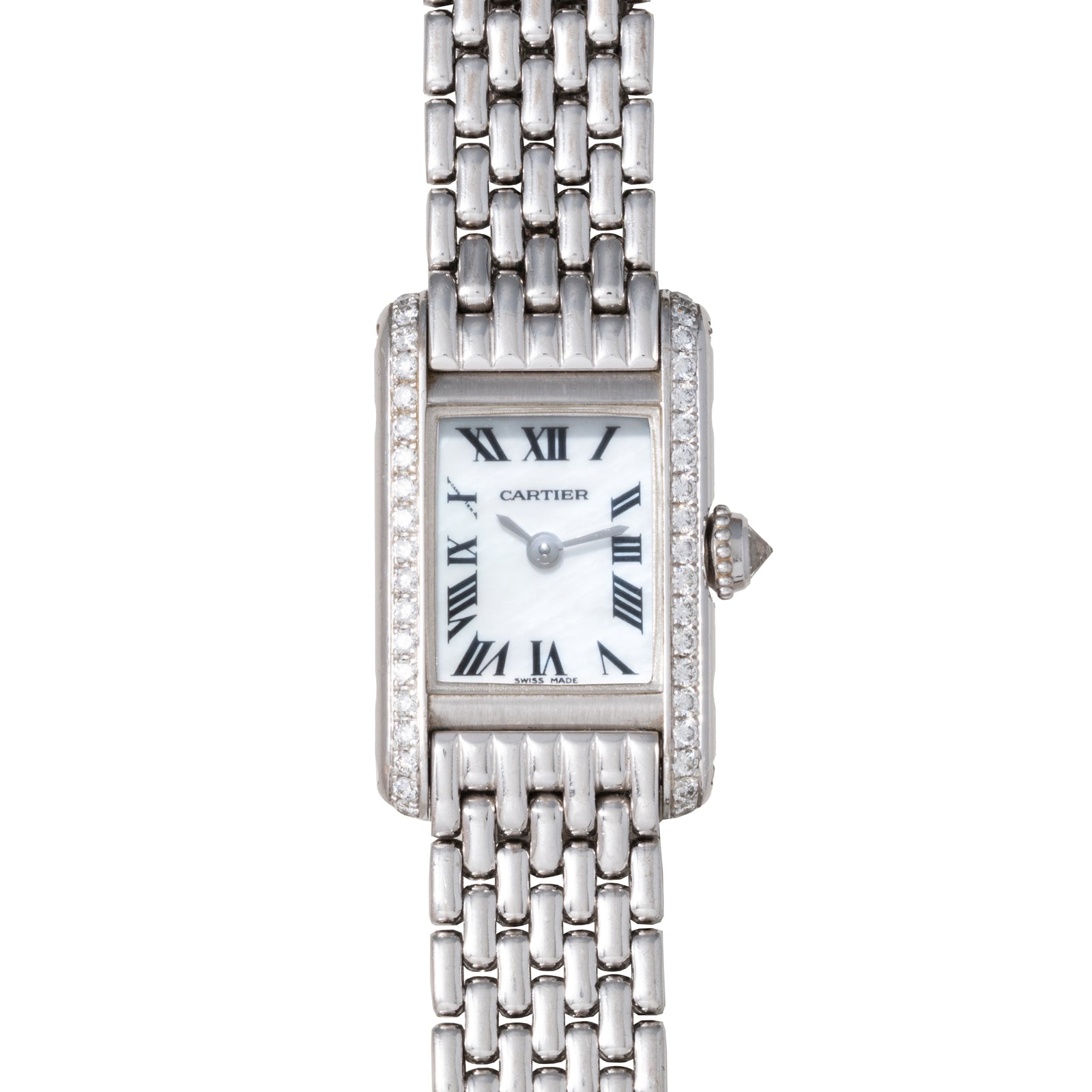 Cartier Tank Mini Diamonds 'MOP'