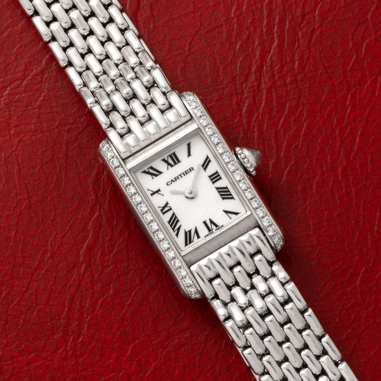 Cartier Tank Mini Diamonds 'MOP'