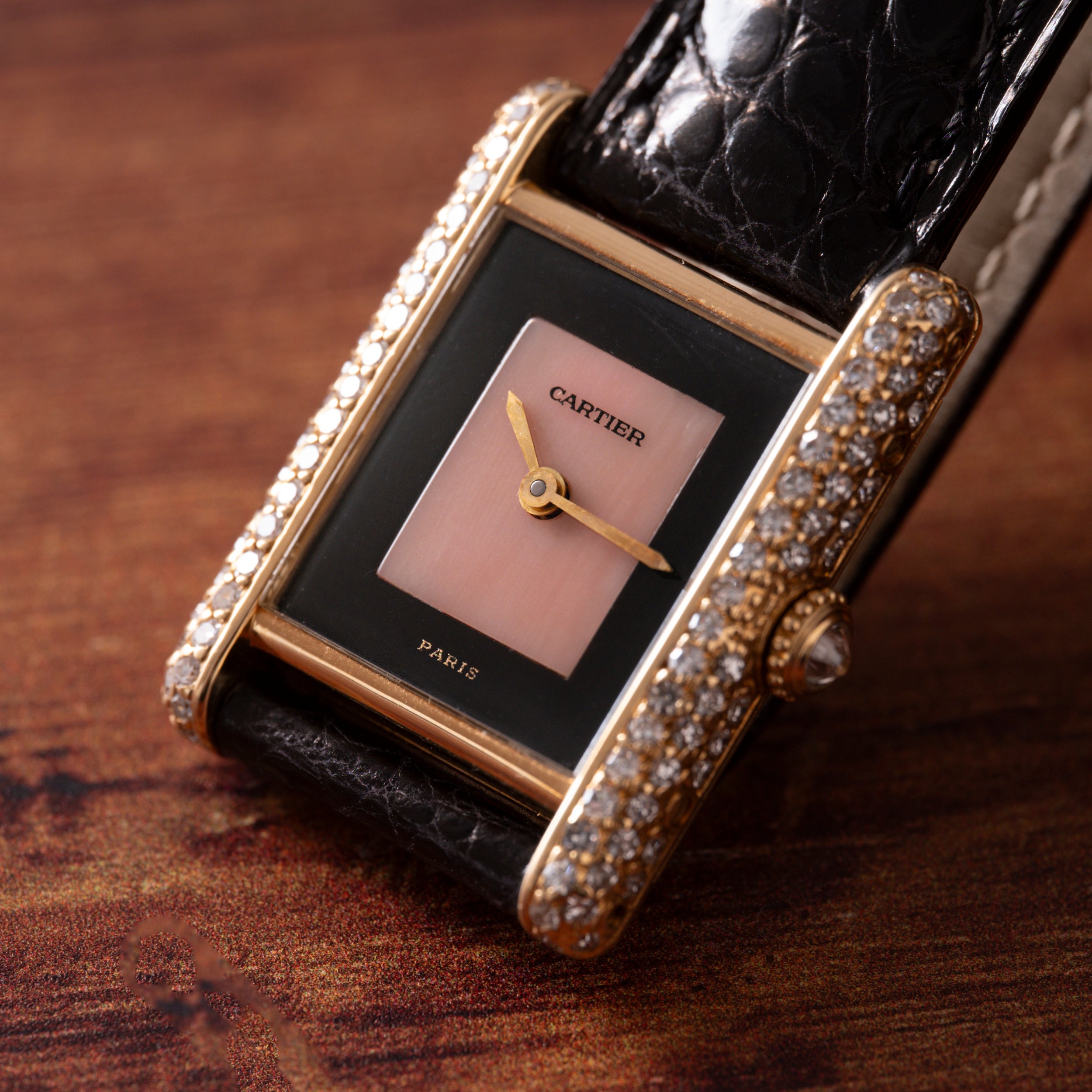Cartier Tank 'Onyx and Coral' – Analog:Shift