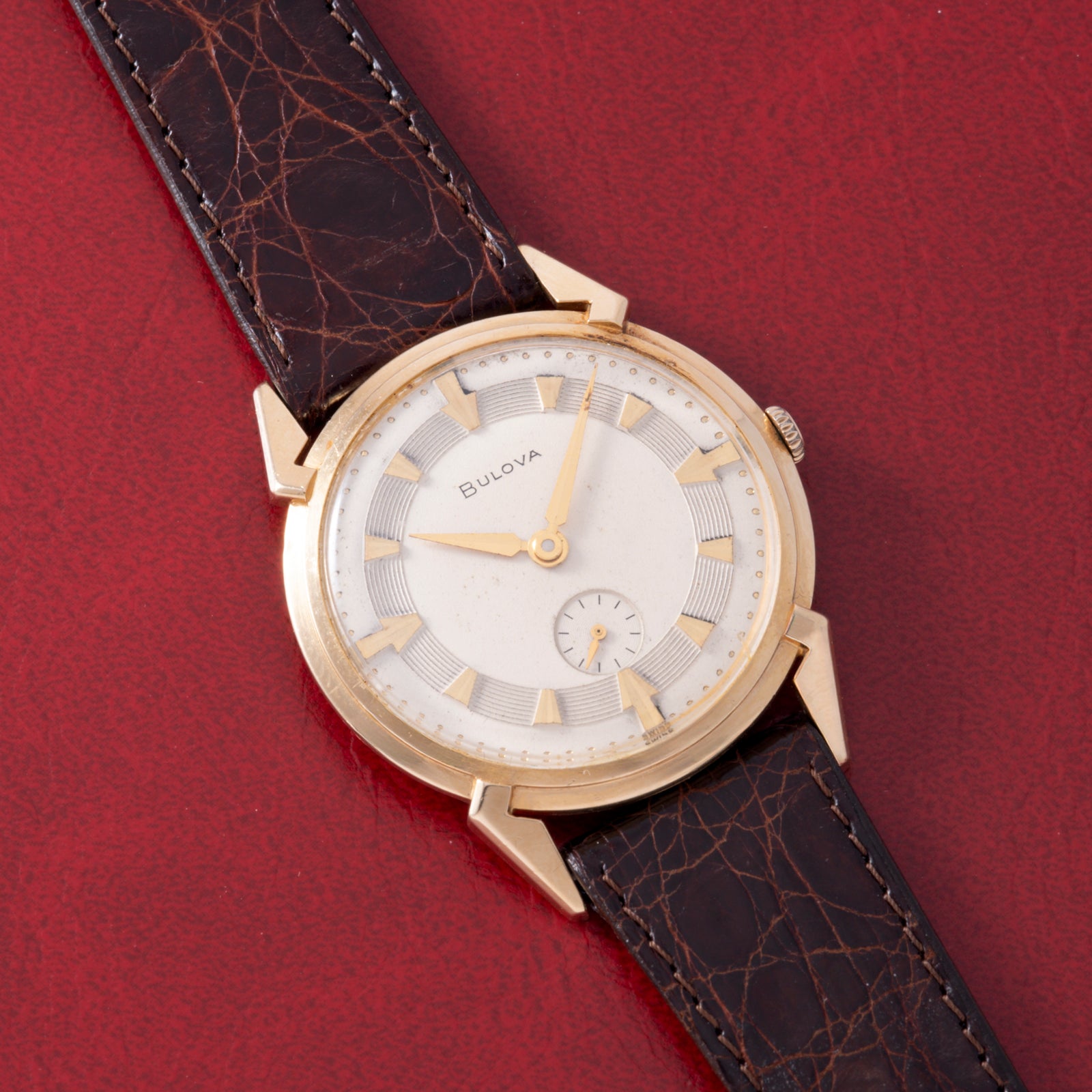 Bulova 'Fancy Lug' Dress Watch