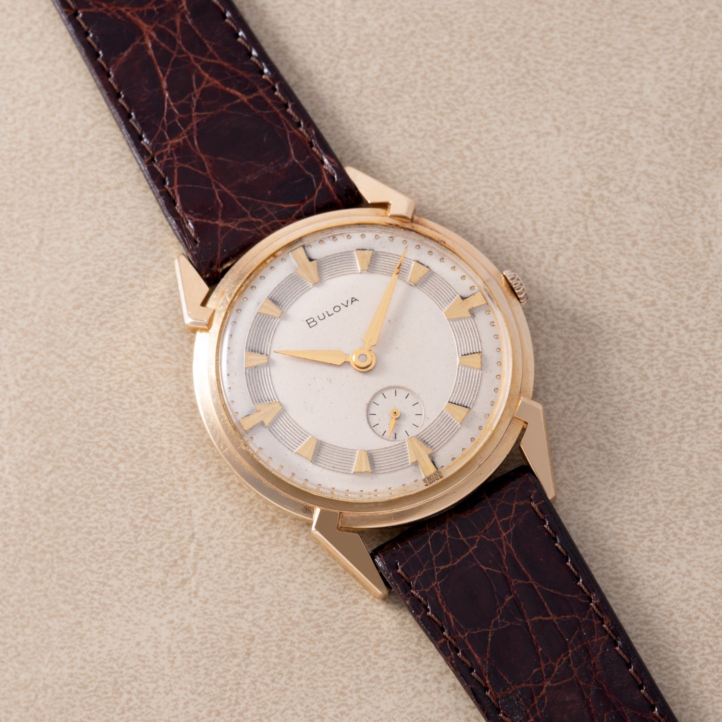 Bulova 'Fancy Lug' Dress Watch