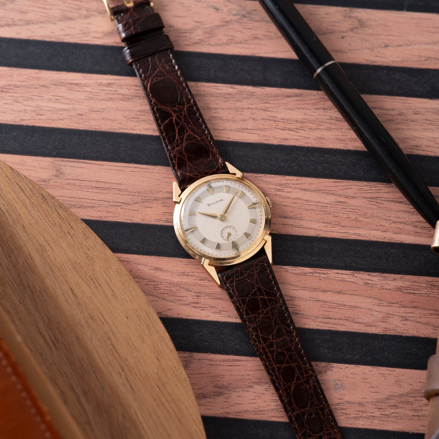 Bulova 'Fancy Lug' Dress Watch