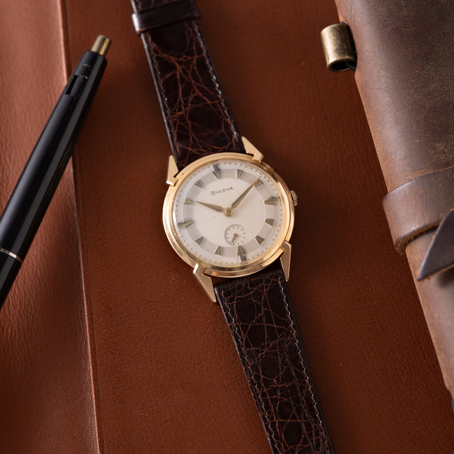 Bulova 'Fancy Lug' Dress Watch