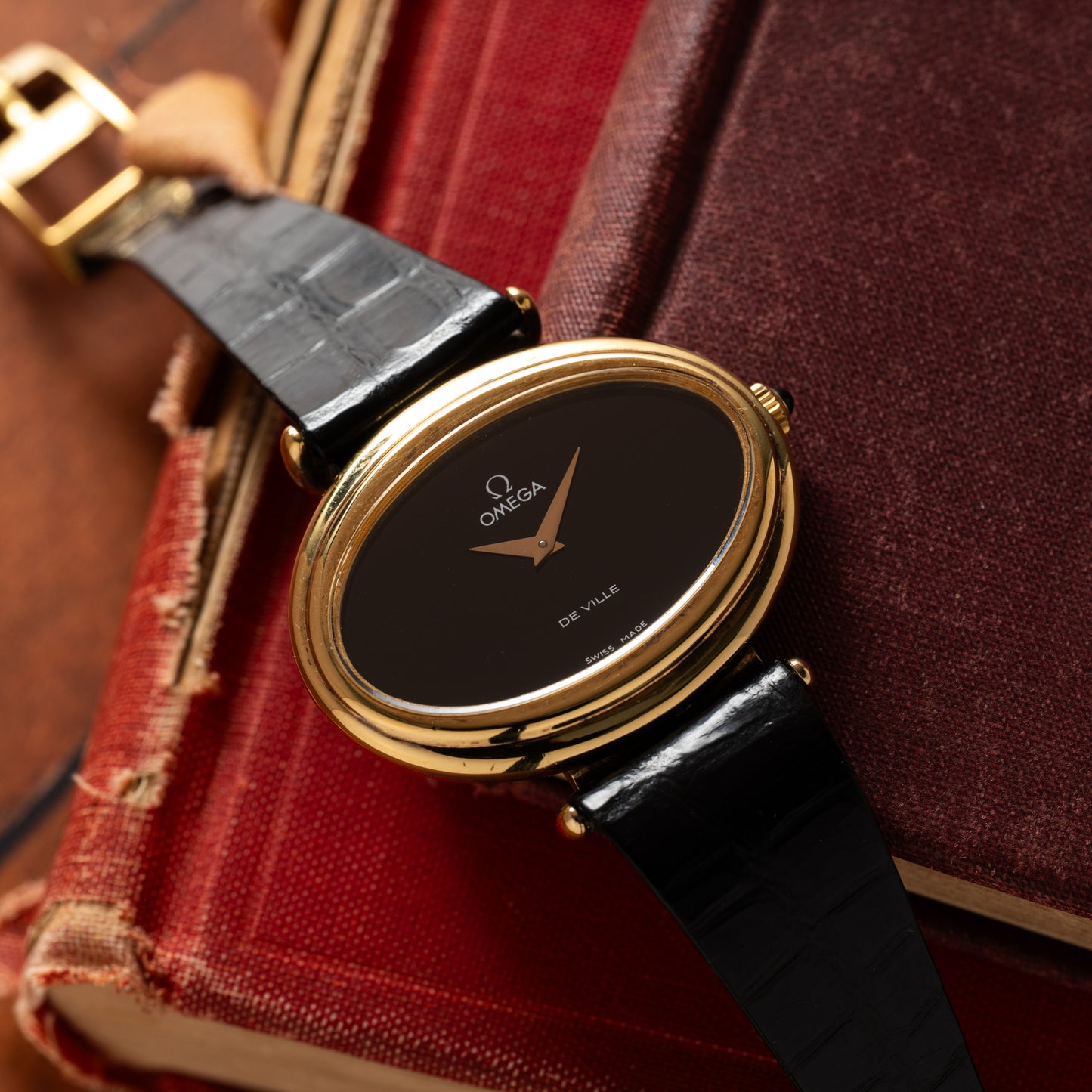 Omega DeVille 'Ellipse' Vermeil
