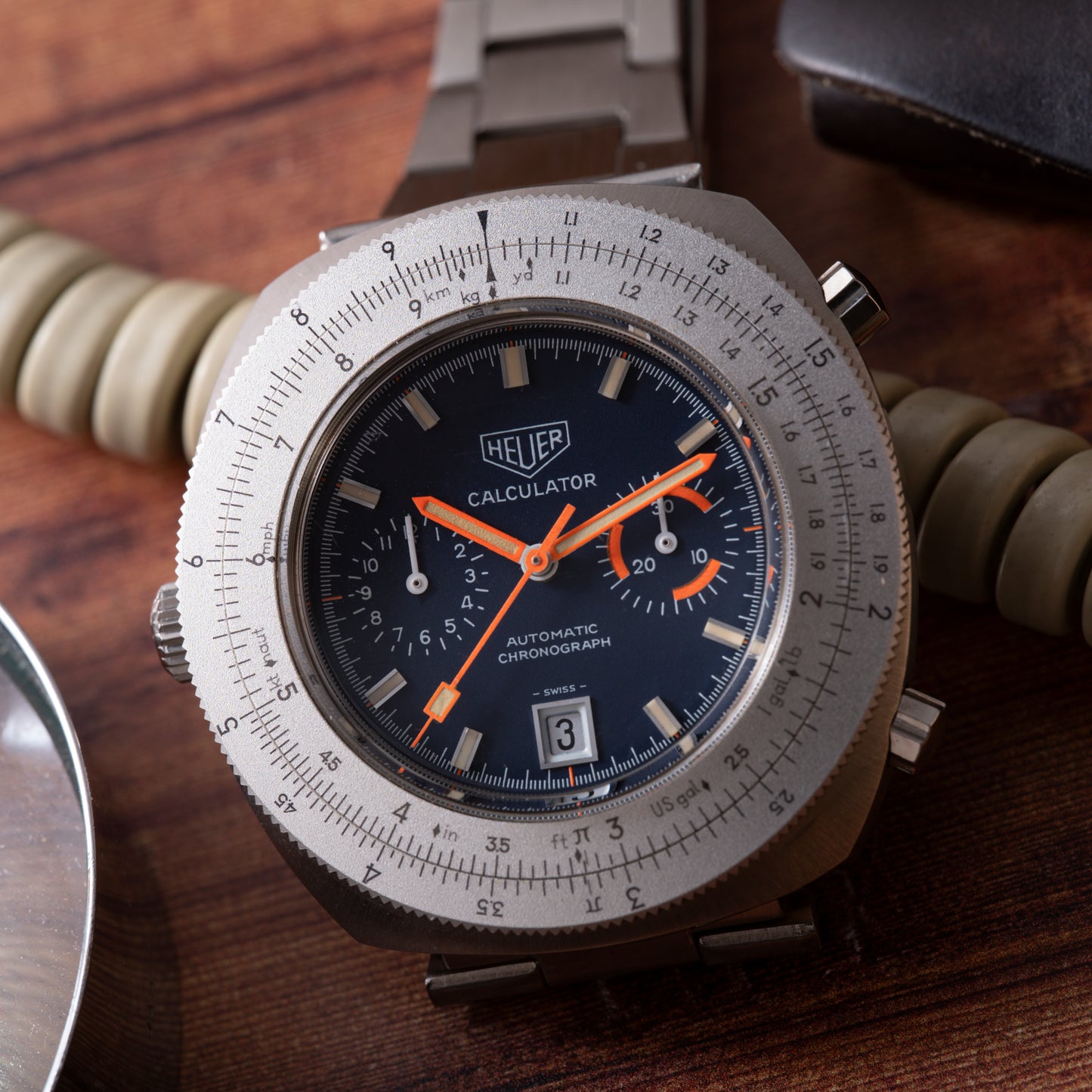 Heuer Calculator Automatic Chronograph
