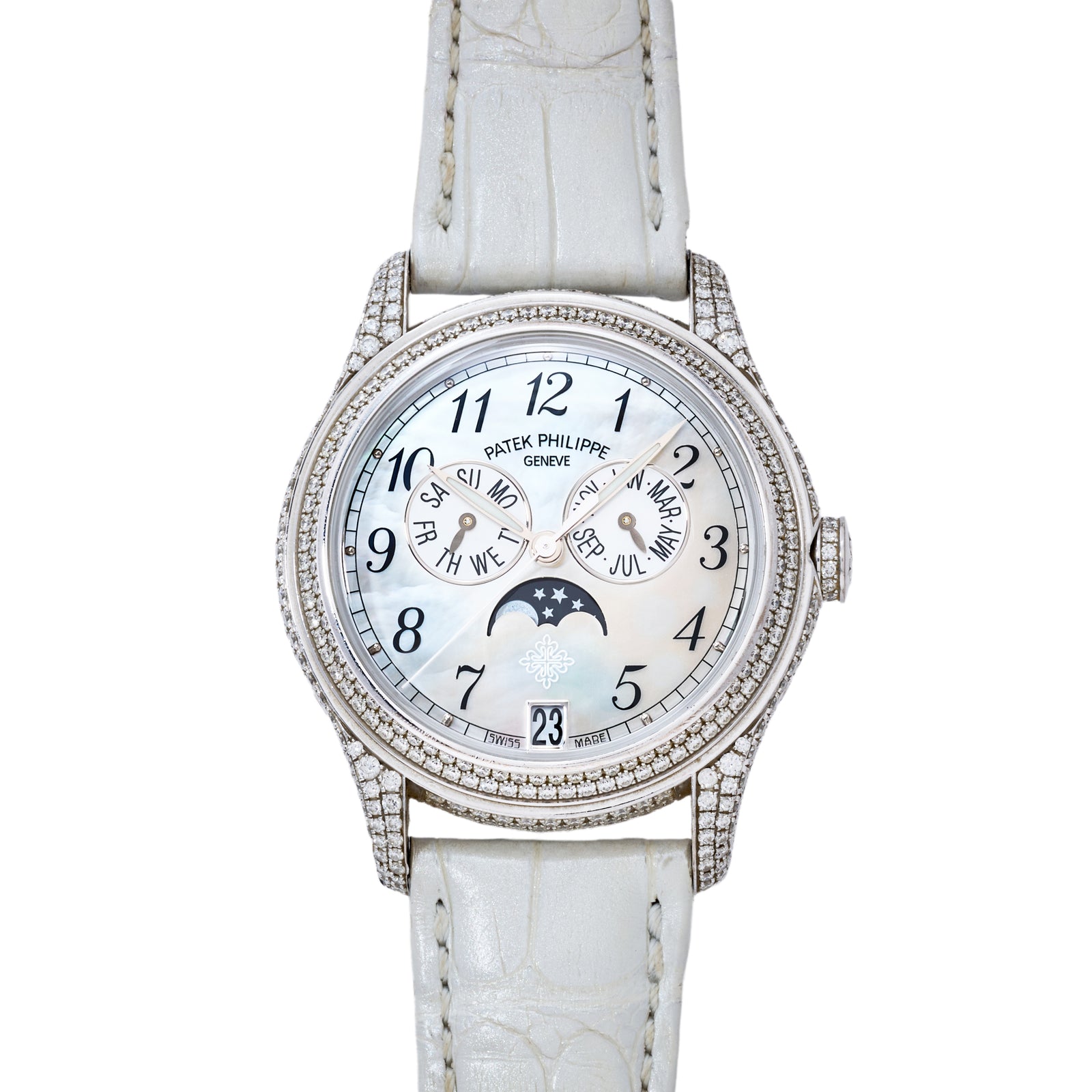 Patek Philippe Ladies Annual Calendar Moonphase Diamonds