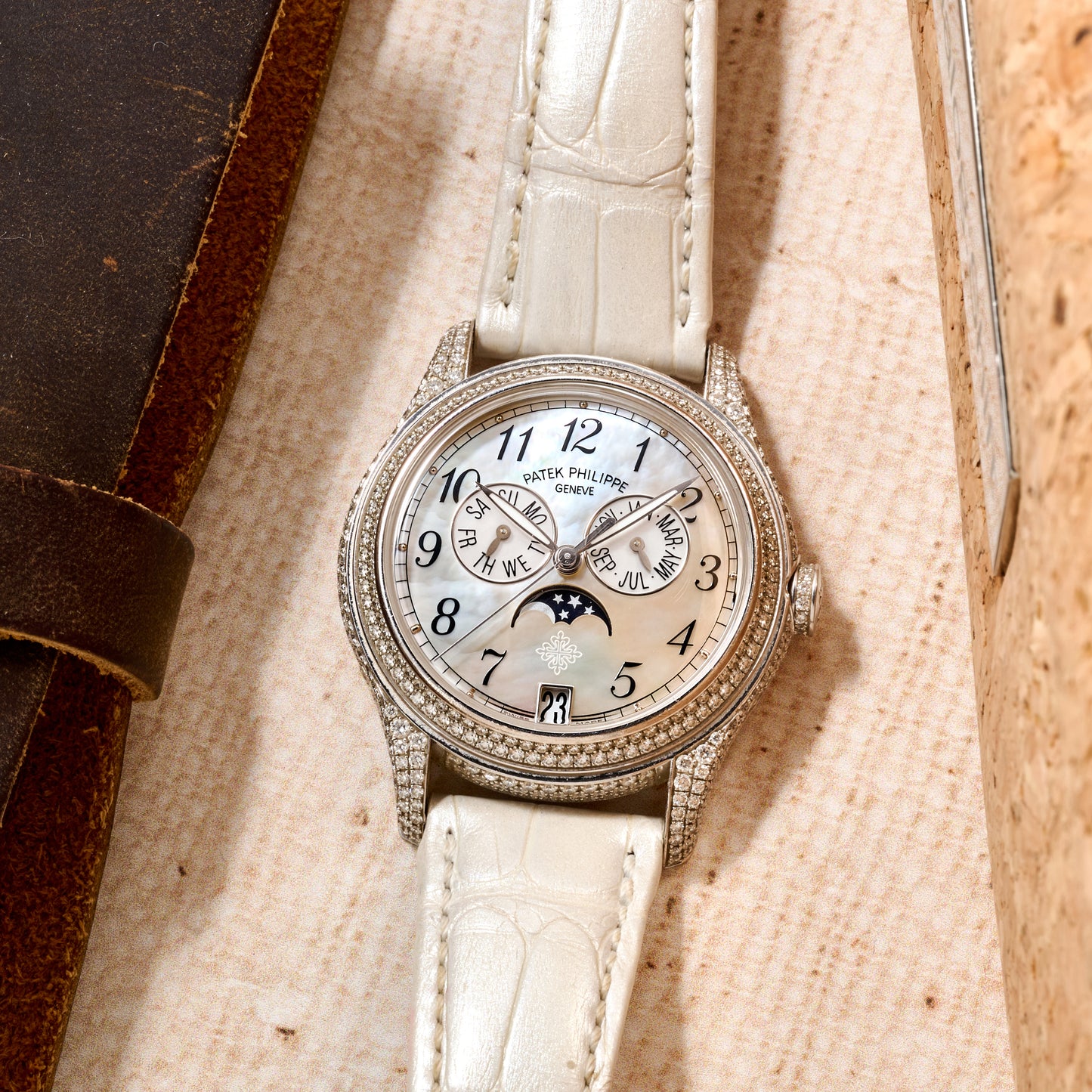 Patek Philippe Ladies Annual Calendar Moonphase Diamonds