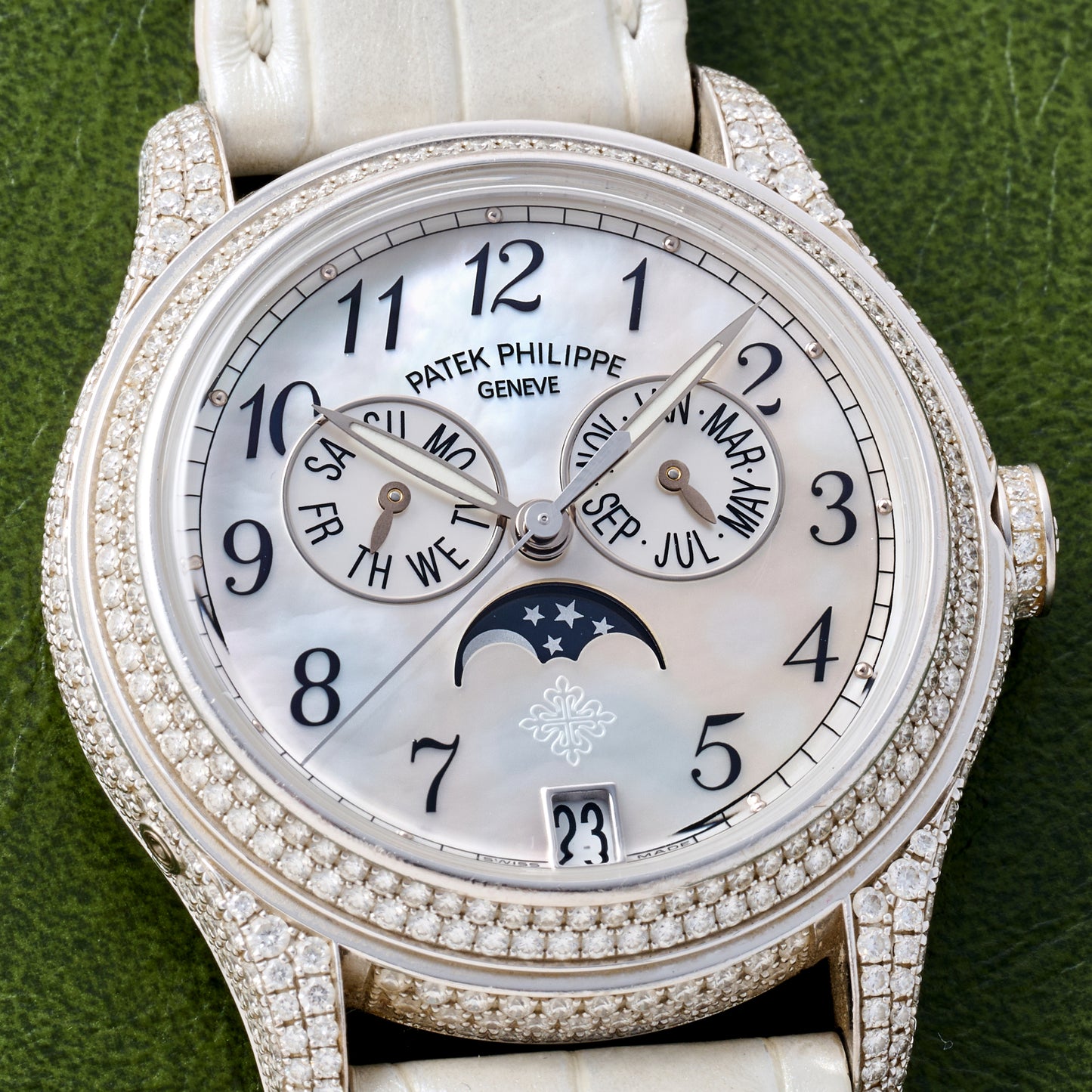 Patek Philippe Ladies Annual Calendar Moonphase Diamonds