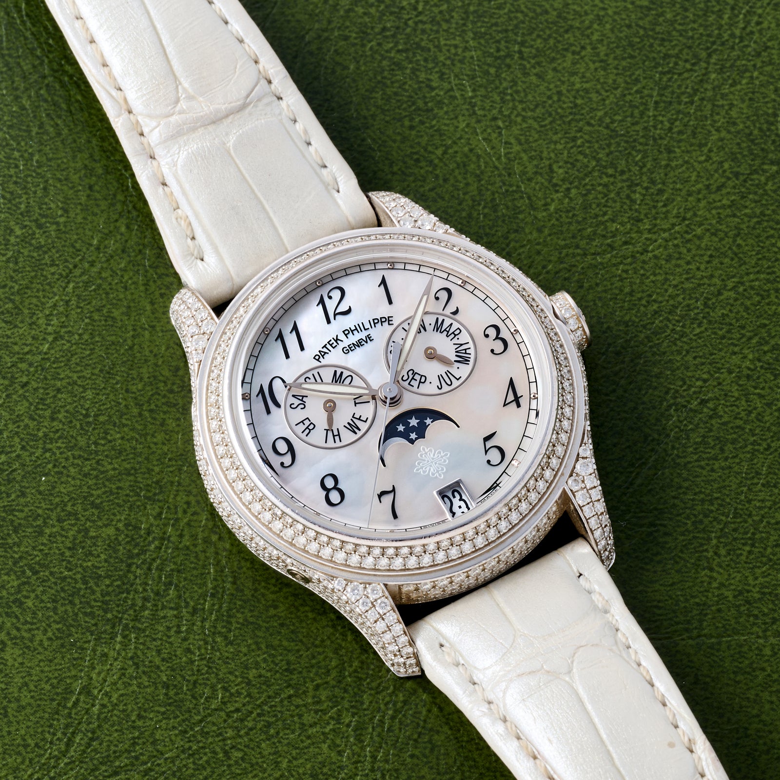 Patek Philippe Ladies Annual Calendar Moonphase Diamonds