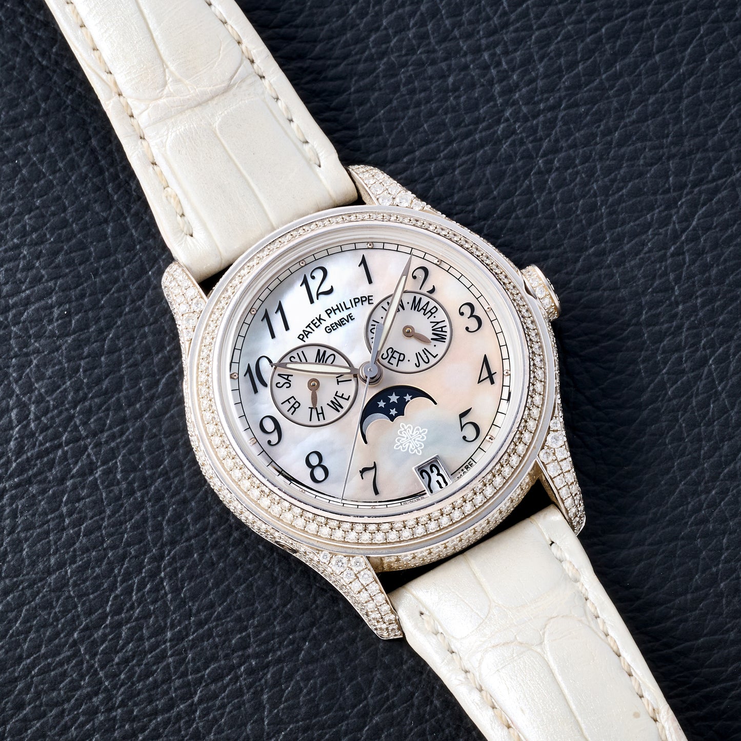 Patek Philippe Ladies Annual Calendar Moonphase Diamonds